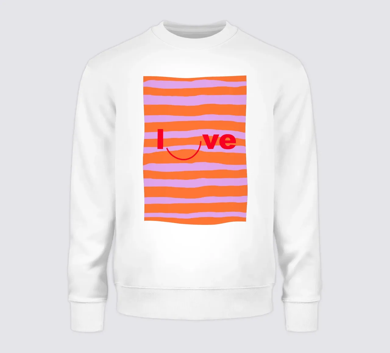 love. smile. felpa da FRICKE DESIGN