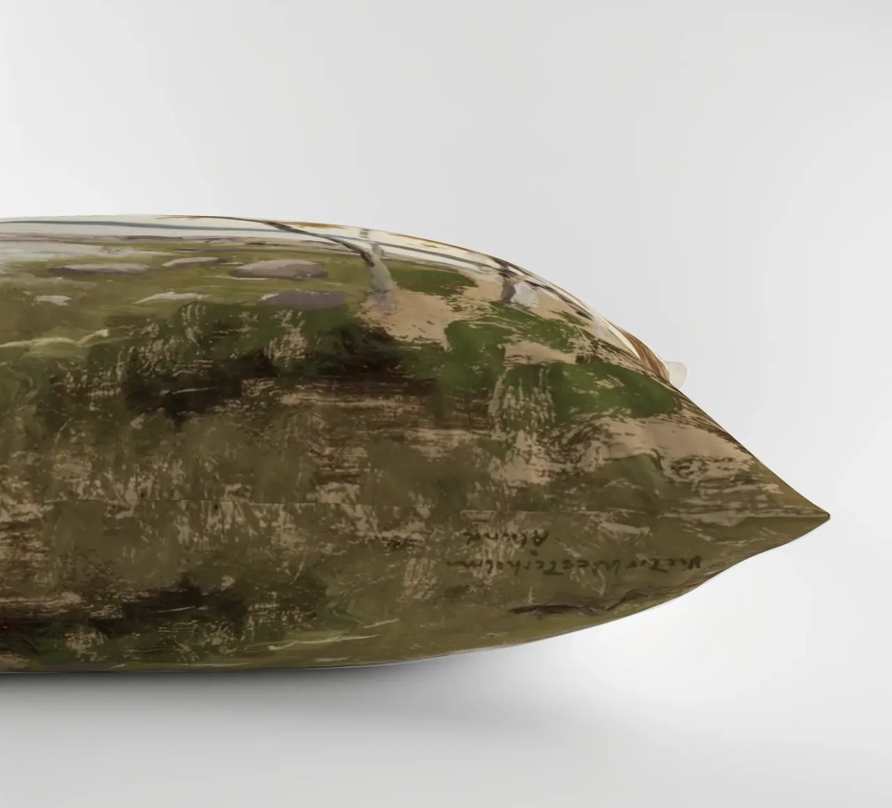 Melcher Westerholm: Autunno in riva al lago, paesaggio impressionista cuscino da ClubArt