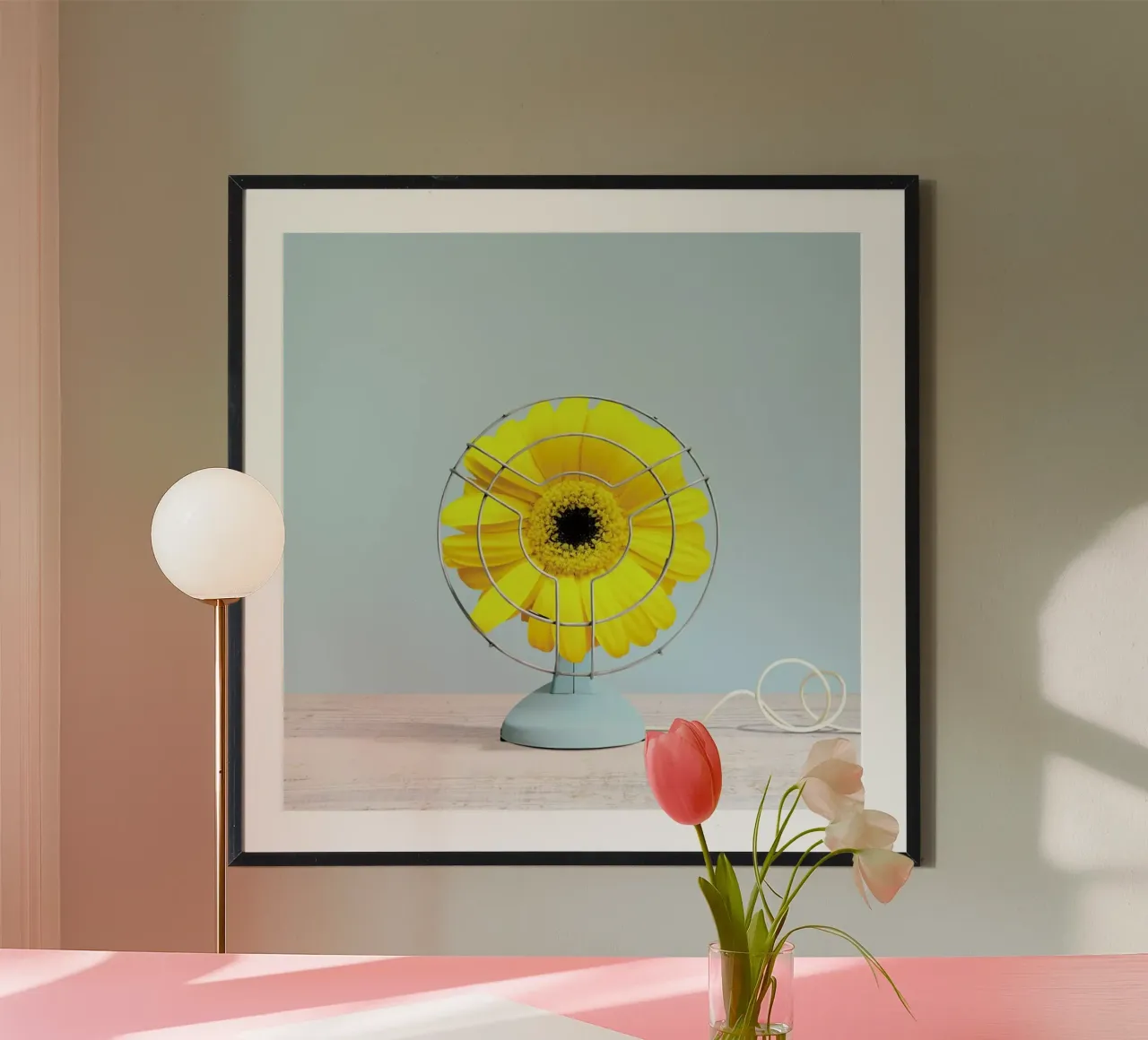 Summer Breeze poster con telaio in alluminio da Juj Winn