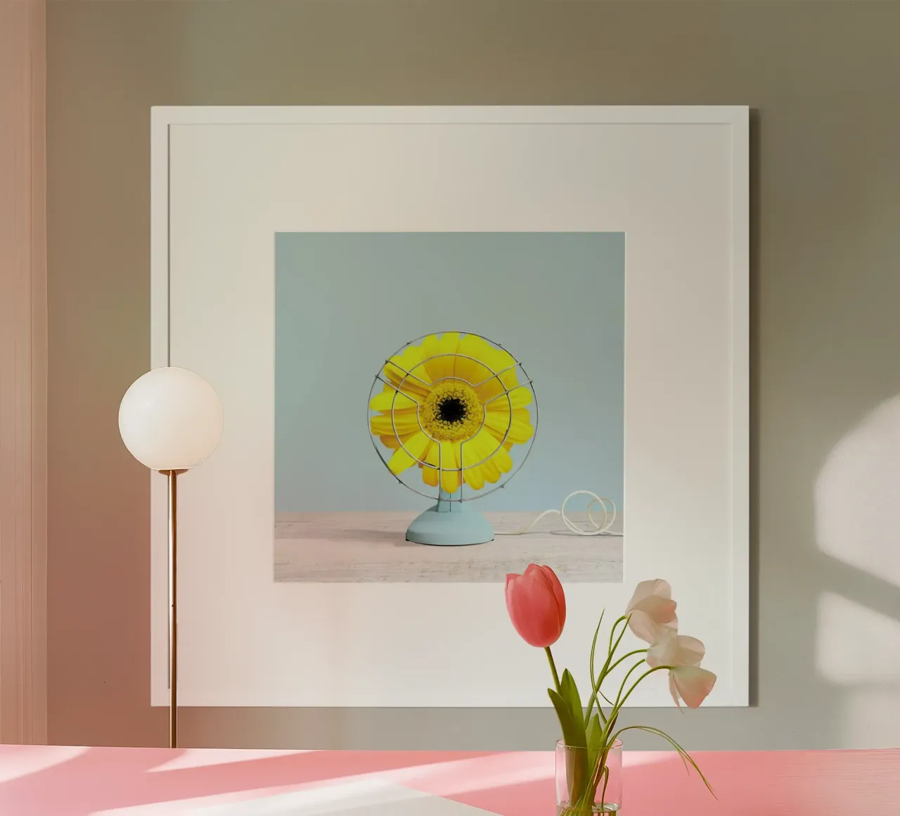 Summer Breeze poster con telaio in alluminio da Juj Winn