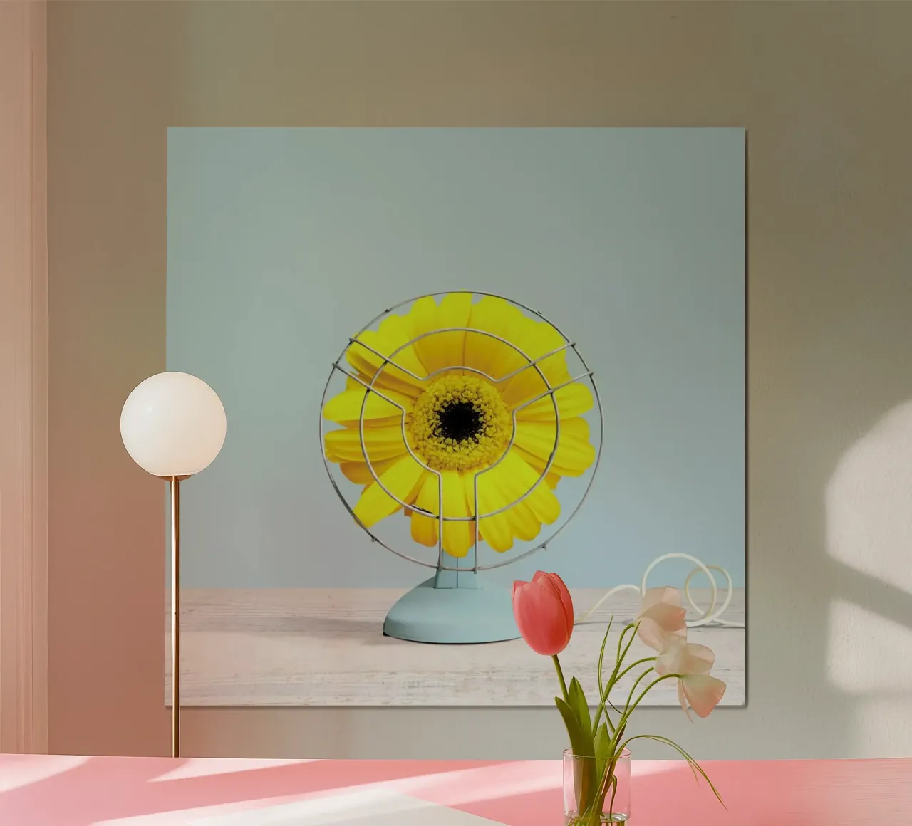 Summer Breeze poster con telaio in alluminio da Juj Winn