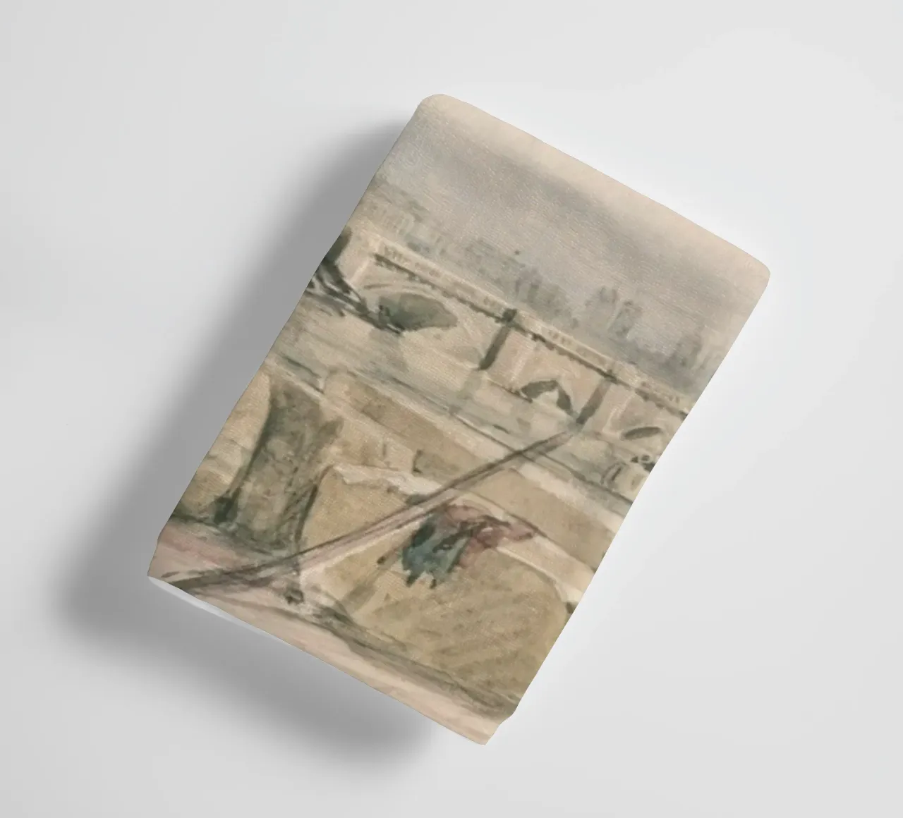Pont historique de Londres : Thames River Cityscape, Vintage Art serviette de bain de ClubArt