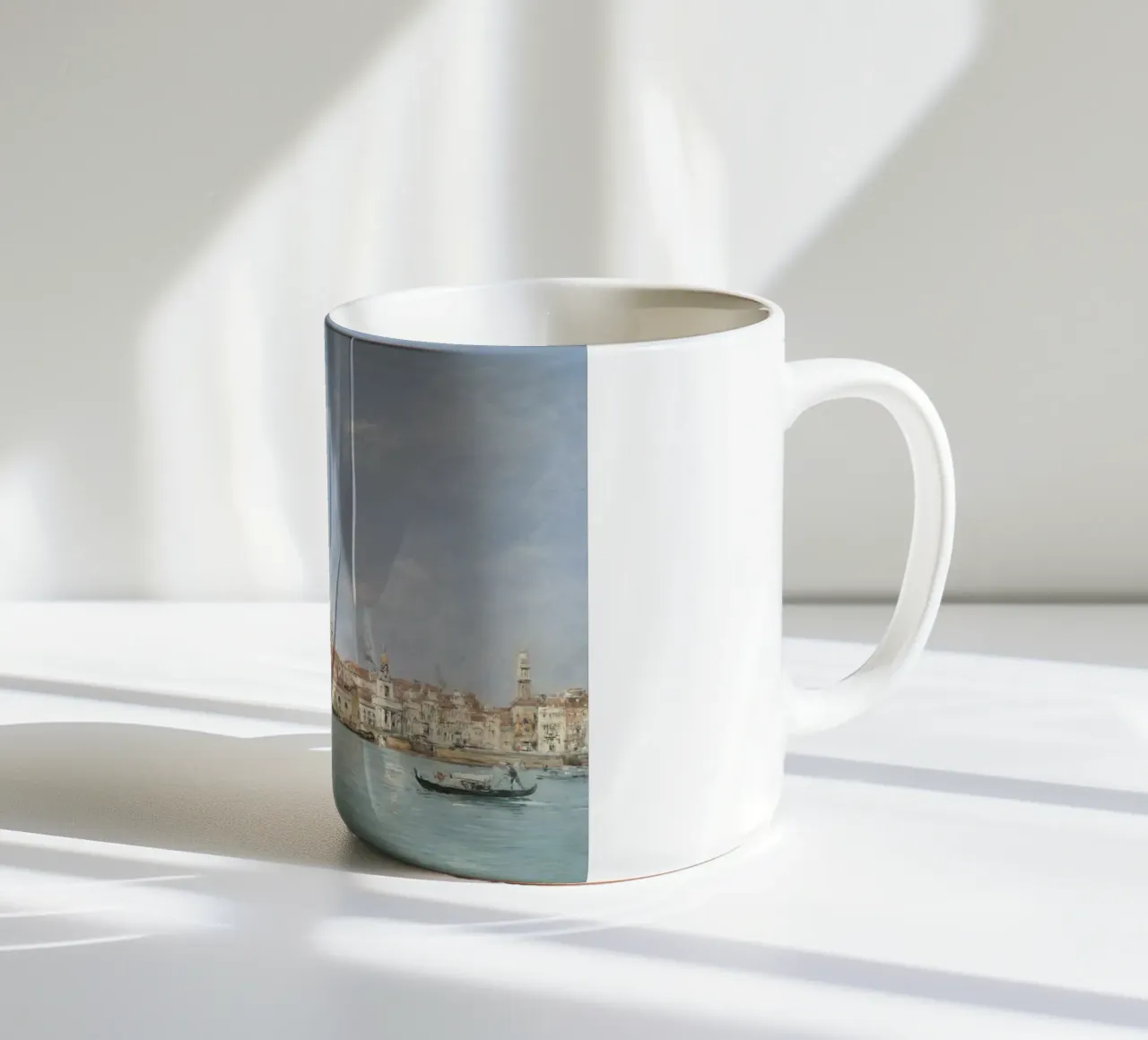 Eugène Boudin: Venice Grand Canal, Impressionist Cityscape ceramic mug by ClubArt
