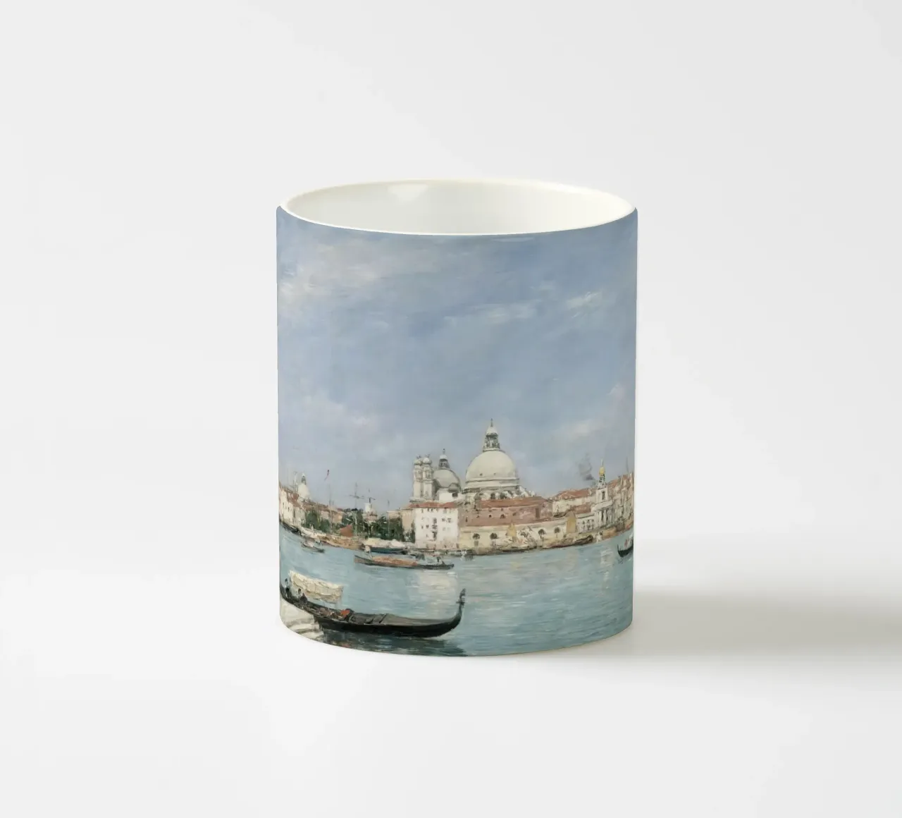 Eugène Boudin: Venice Grand Canal, Impressionist Cityscape ceramic mug by ClubArt