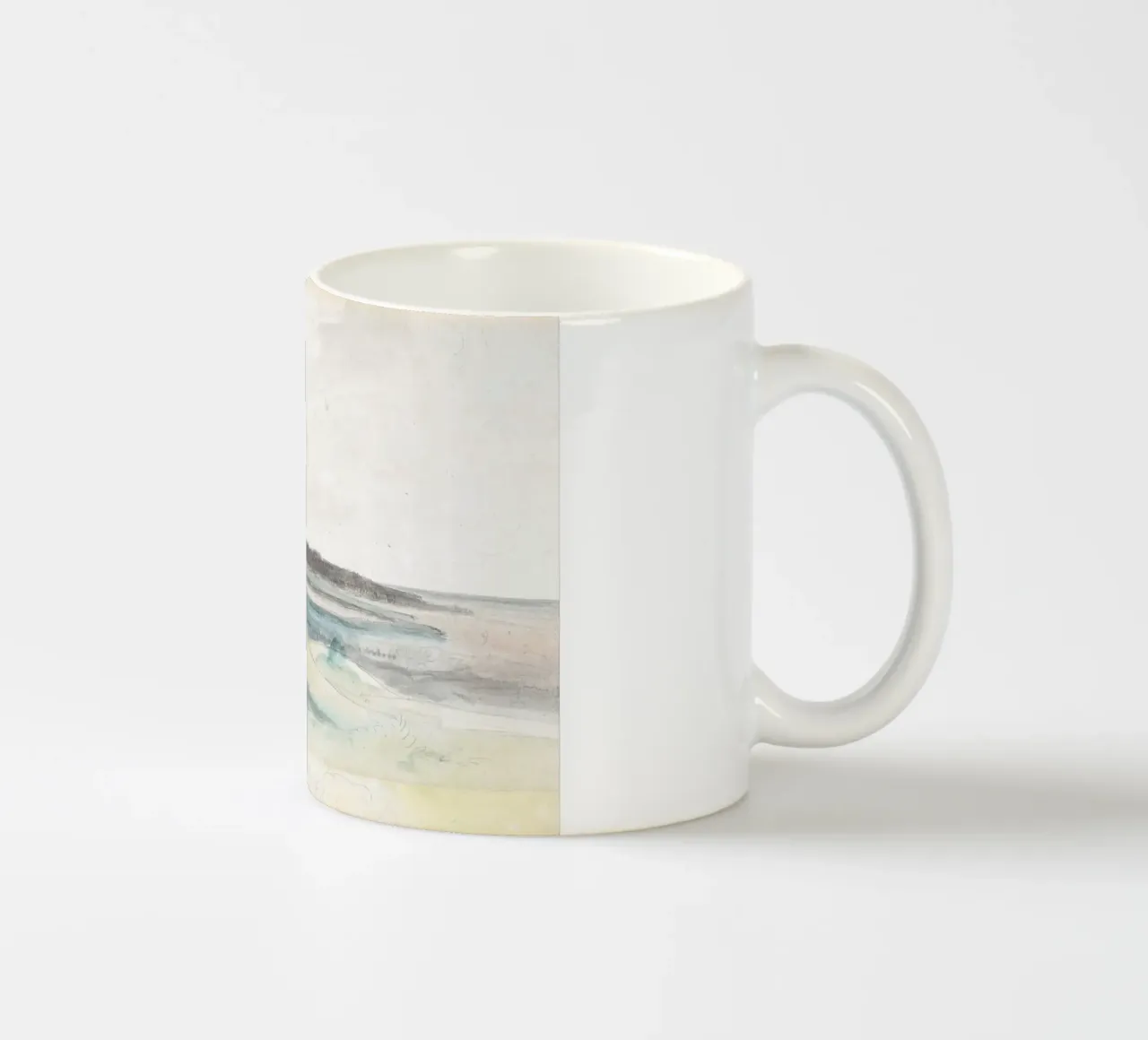 Horizon lointain : Paysage marin minimaliste, étude impressionniste mug en céramique de ClubArt