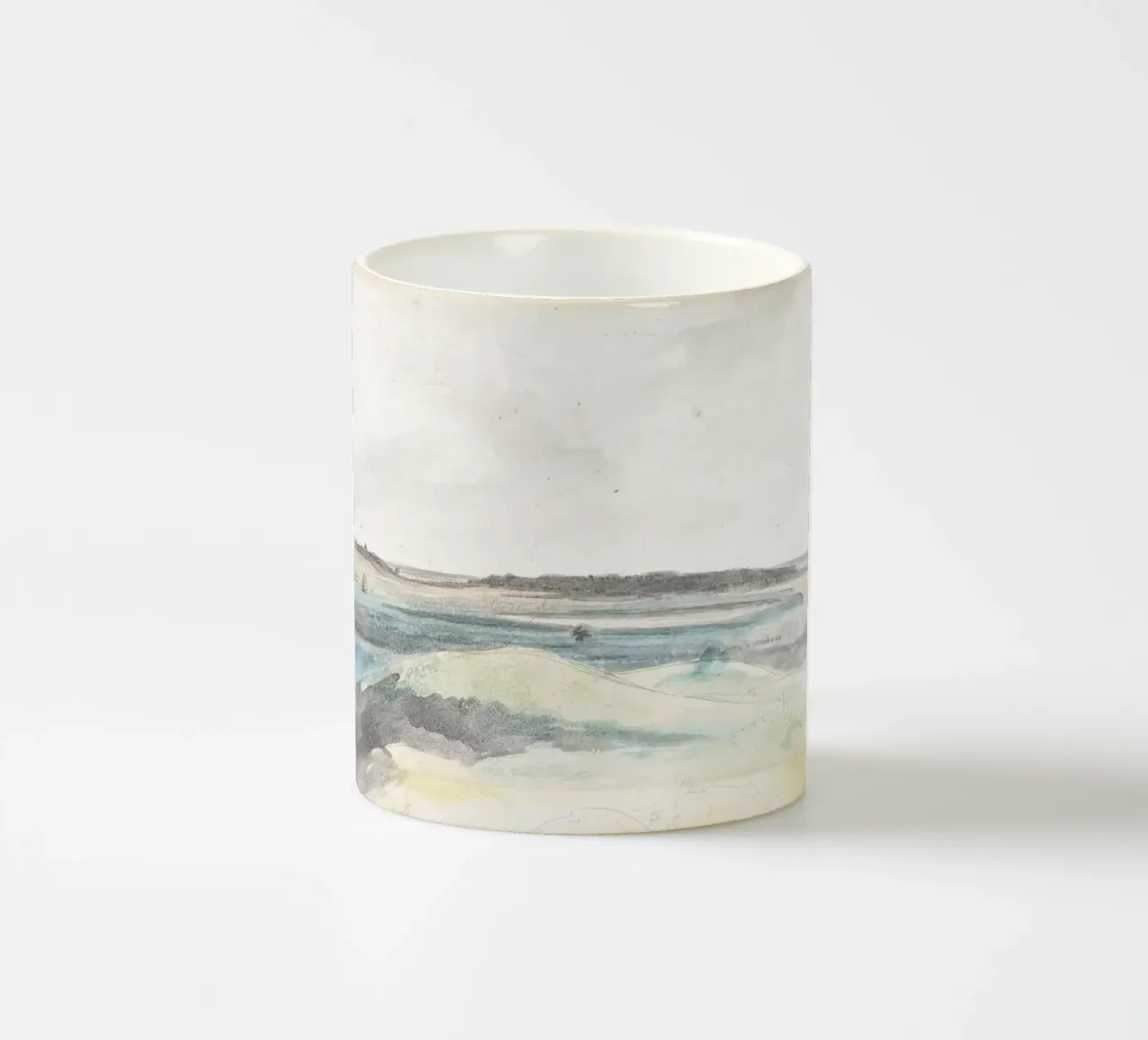 Horizon lointain : Paysage marin minimaliste, étude impressionniste mug en céramique de ClubArt
