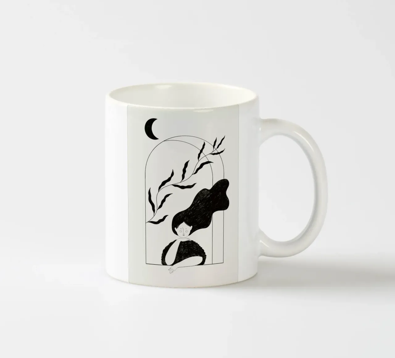 Waiting tazza in ceramica da Graphite