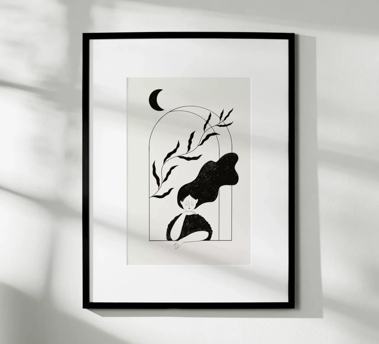 Waiting poster con telaio in plastica da Graphite