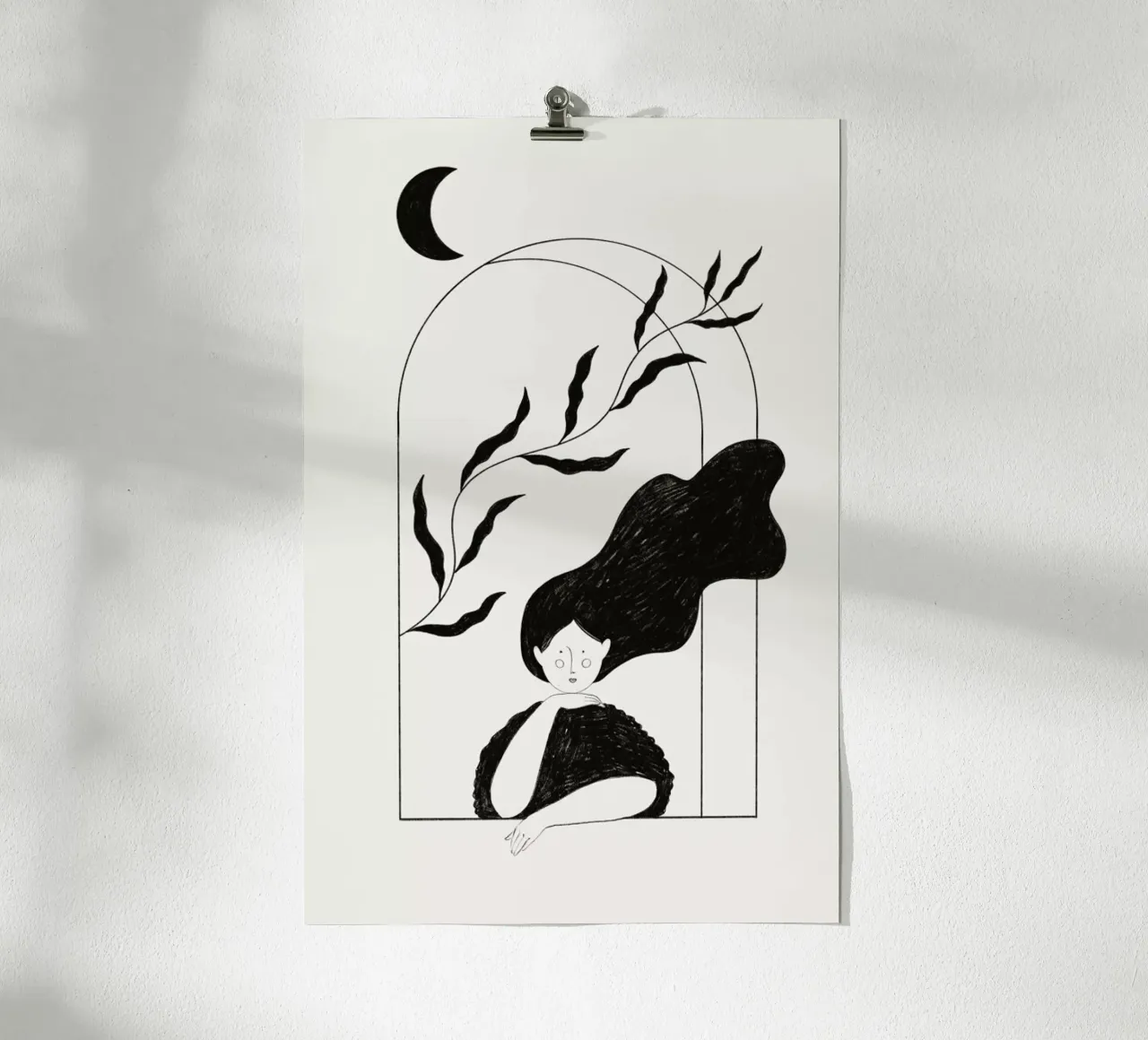 Waiting poster con telaio in plastica da Graphite