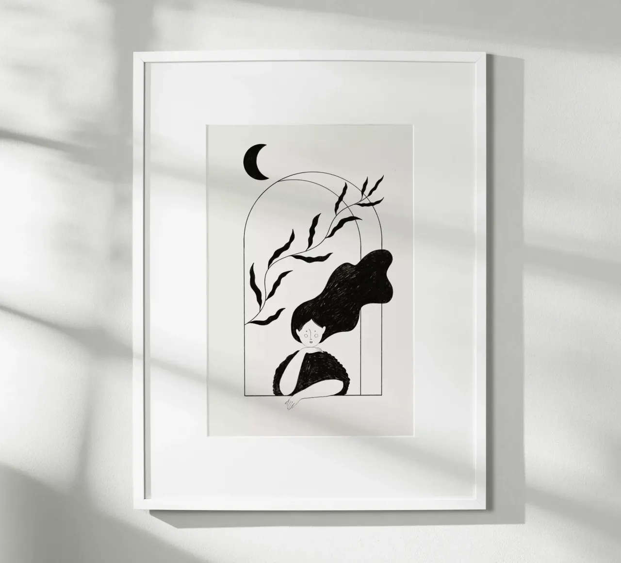 Waiting poster con telaio in plastica da Graphite