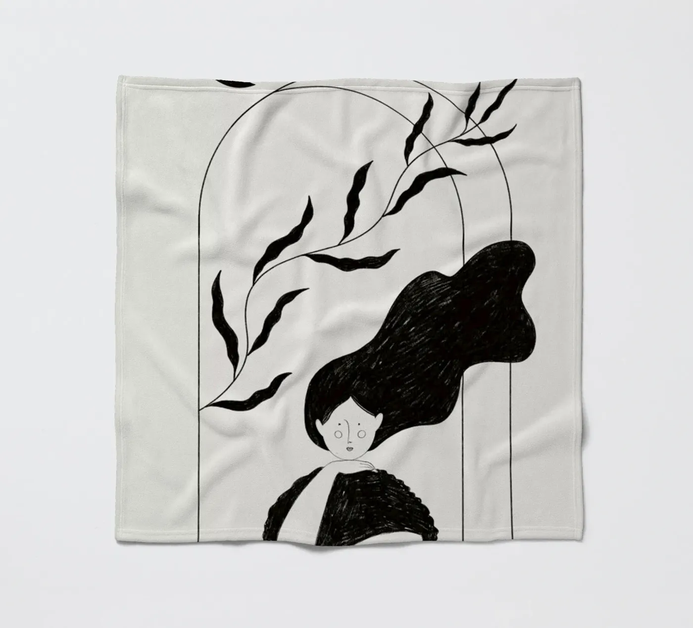 Waiting Fleecedecke von Graphite