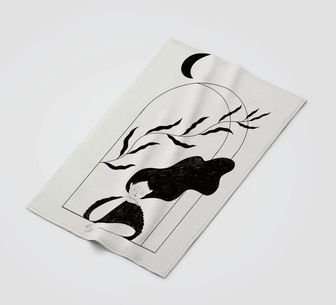 Waiting Fleecedecke von Graphite