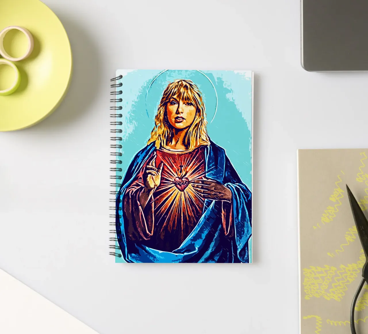 Taylor Swift Art spiral notebook by music soul