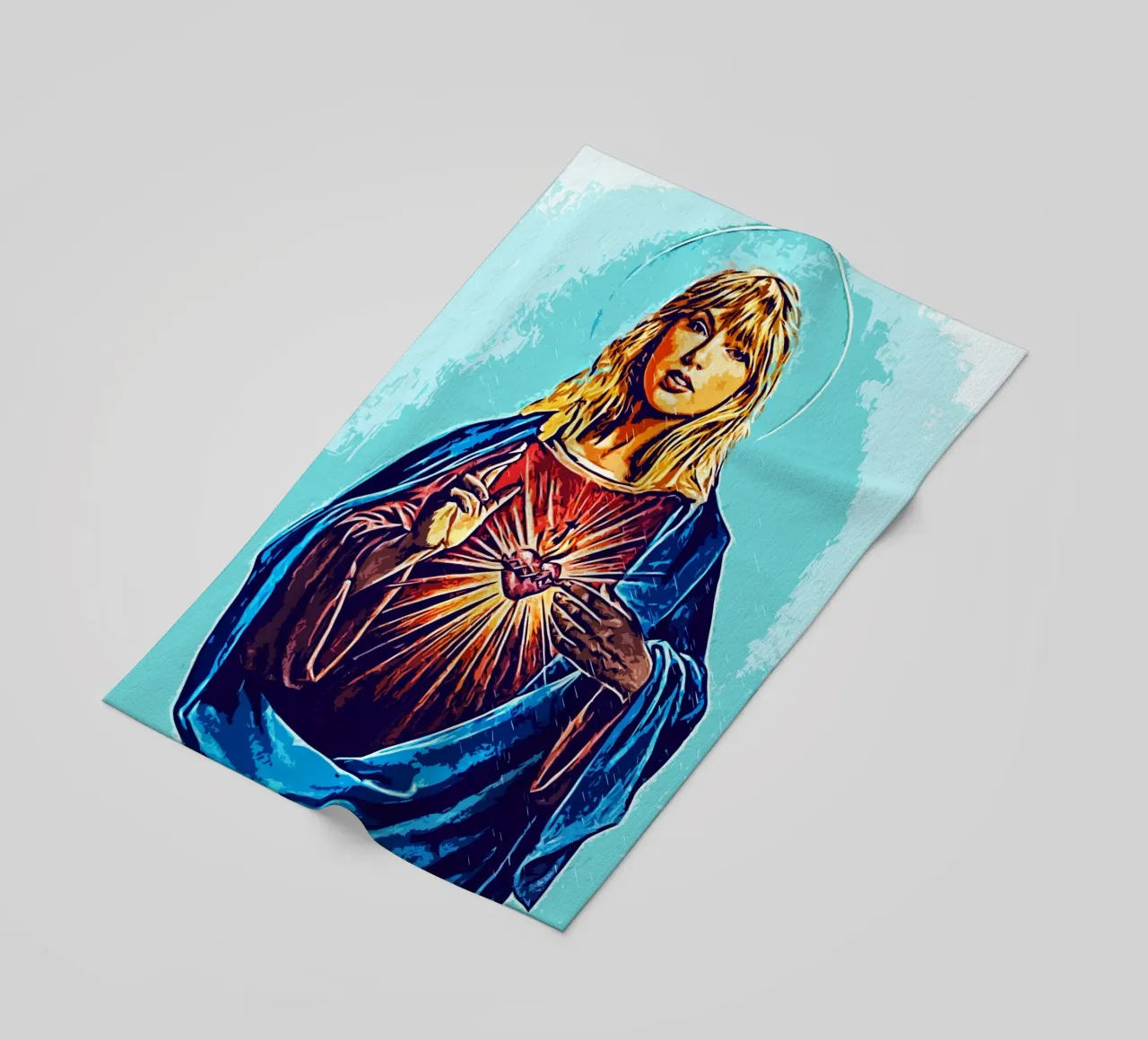 Arte di Taylor Swift telo mare da music soul