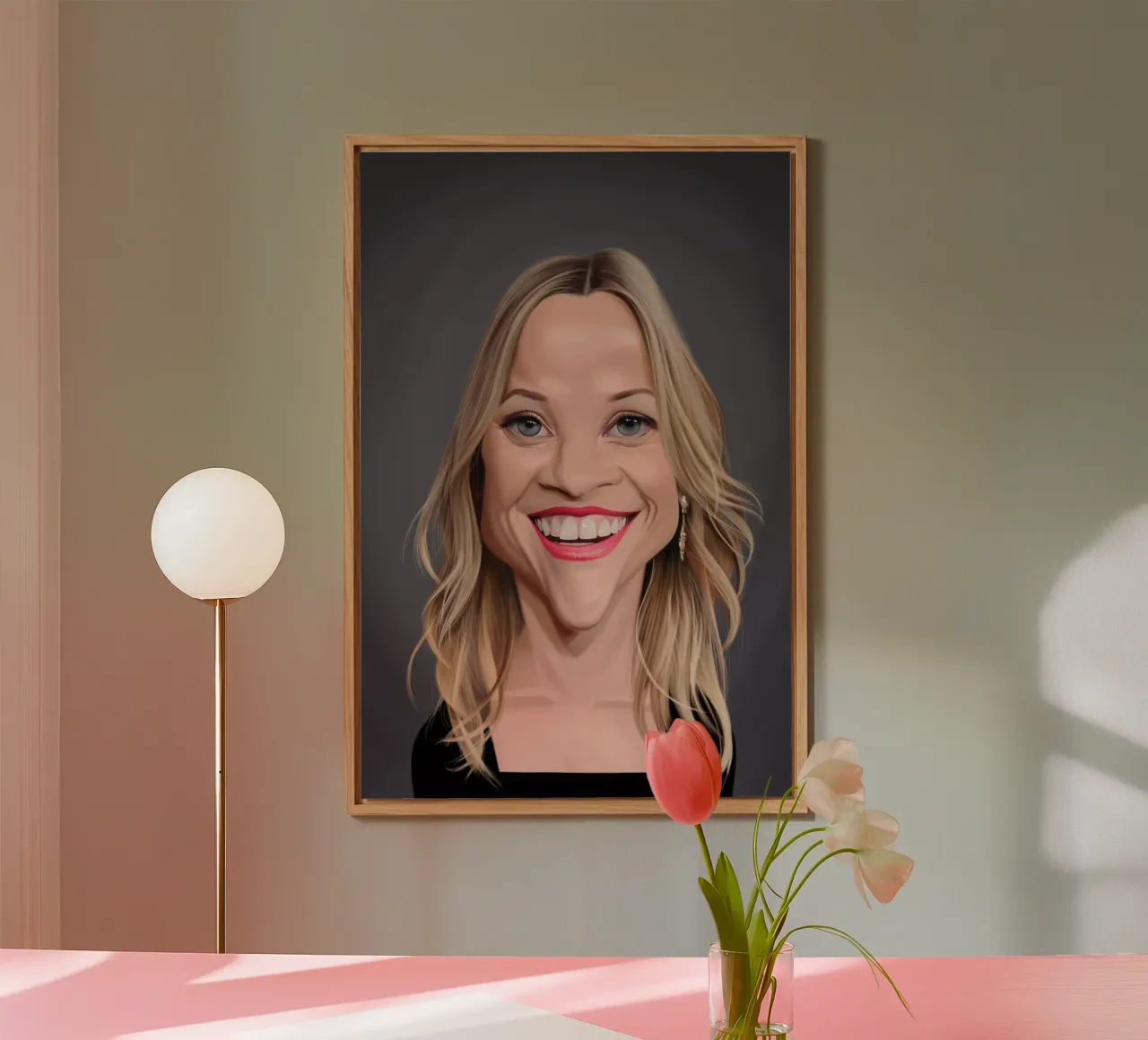 Reese Witherspoon alluminio dibond da Rob Art | Illustration