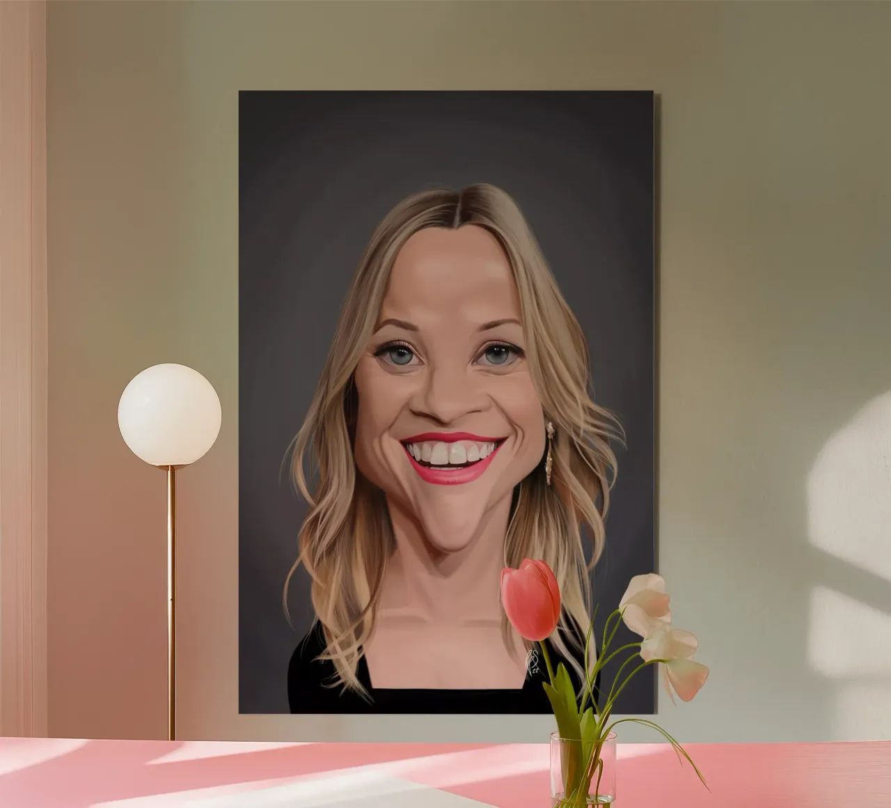 Reese Witherspoon alluminio dibond da Rob Art | Illustration