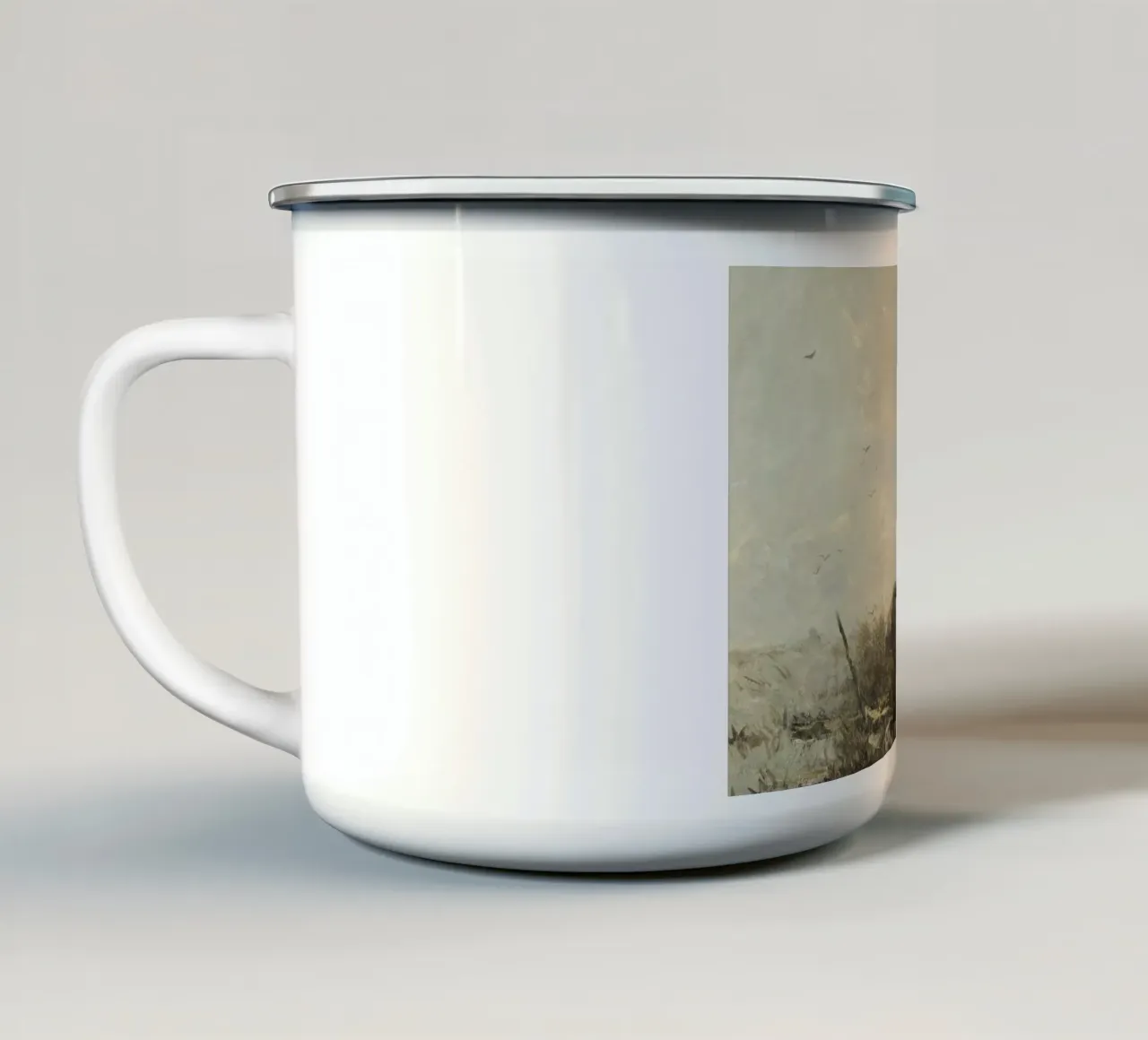 Pastoral Cows: Barbizon School Landscape, Rustic Farm Art enamel mug by ClubArt