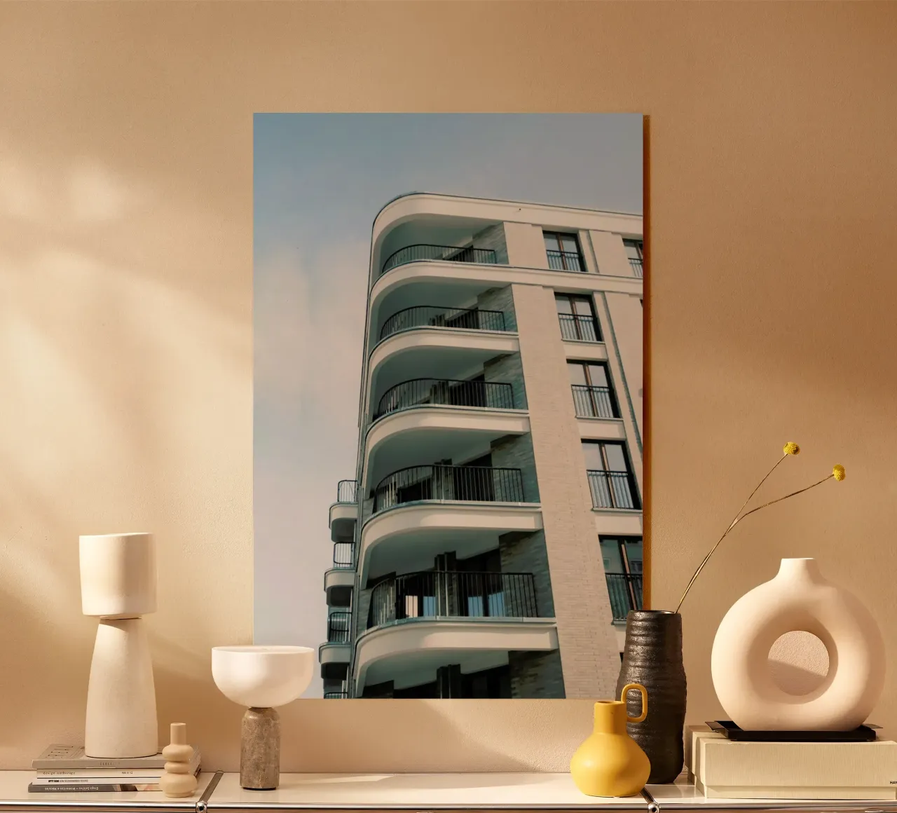 The House On The Corner acrylic glass by Sebastian Hilgetag