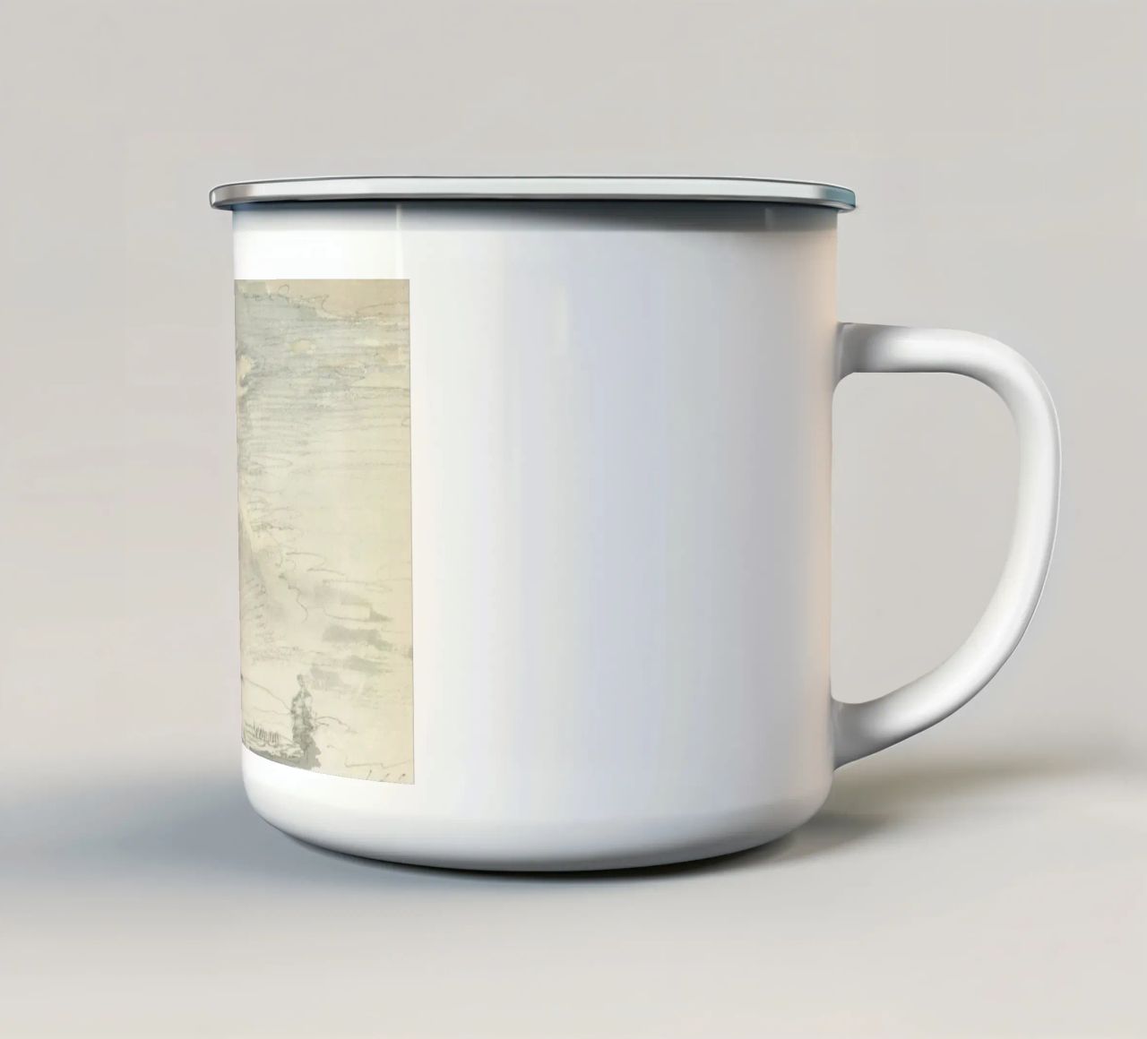 Dynamic Sky: Cloudscape Study, Atmospheric Landscape enamel mug by ClubArt