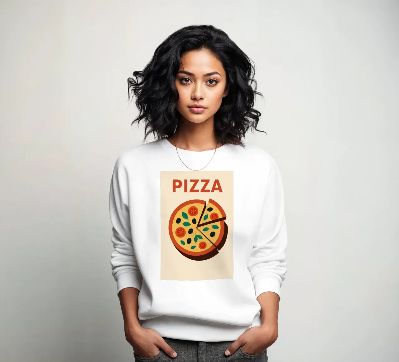 PIZZA - La gustosa icona pop felpa da Boissons - Affiches & posters - Retro