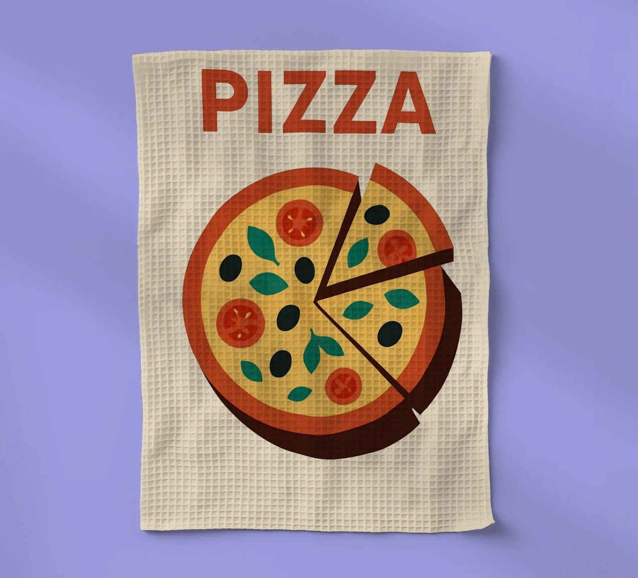PIZZA – L’icône pop et savoureuse torchon de Boissons - Affiches & posters - Retro
