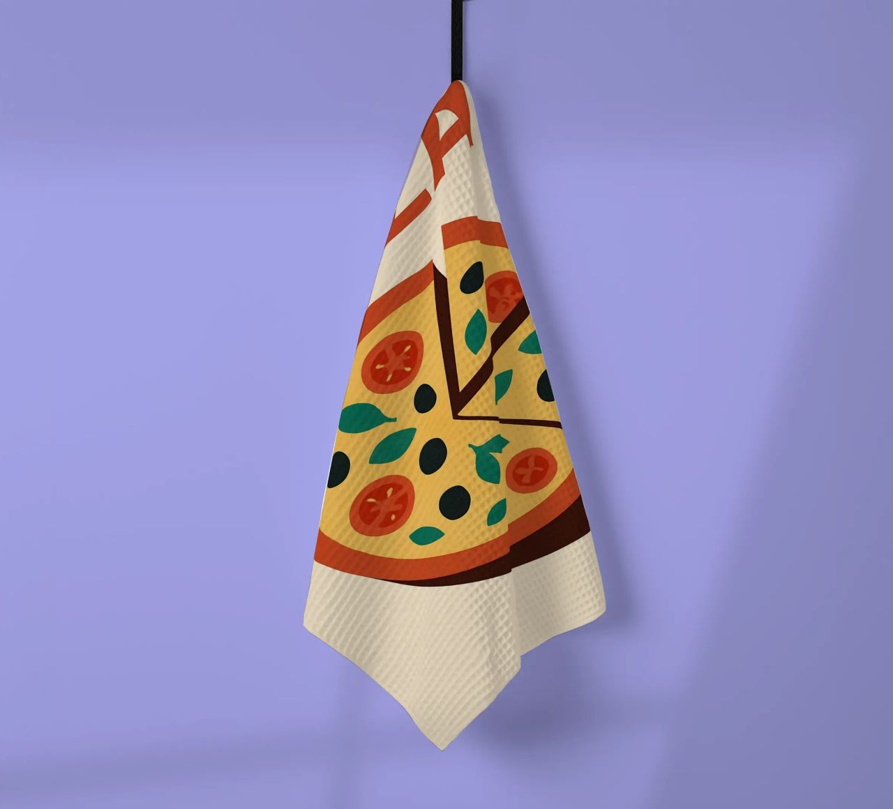 PIZZA – L’icône pop et savoureuse torchon de Boissons - Affiches & posters - Retro