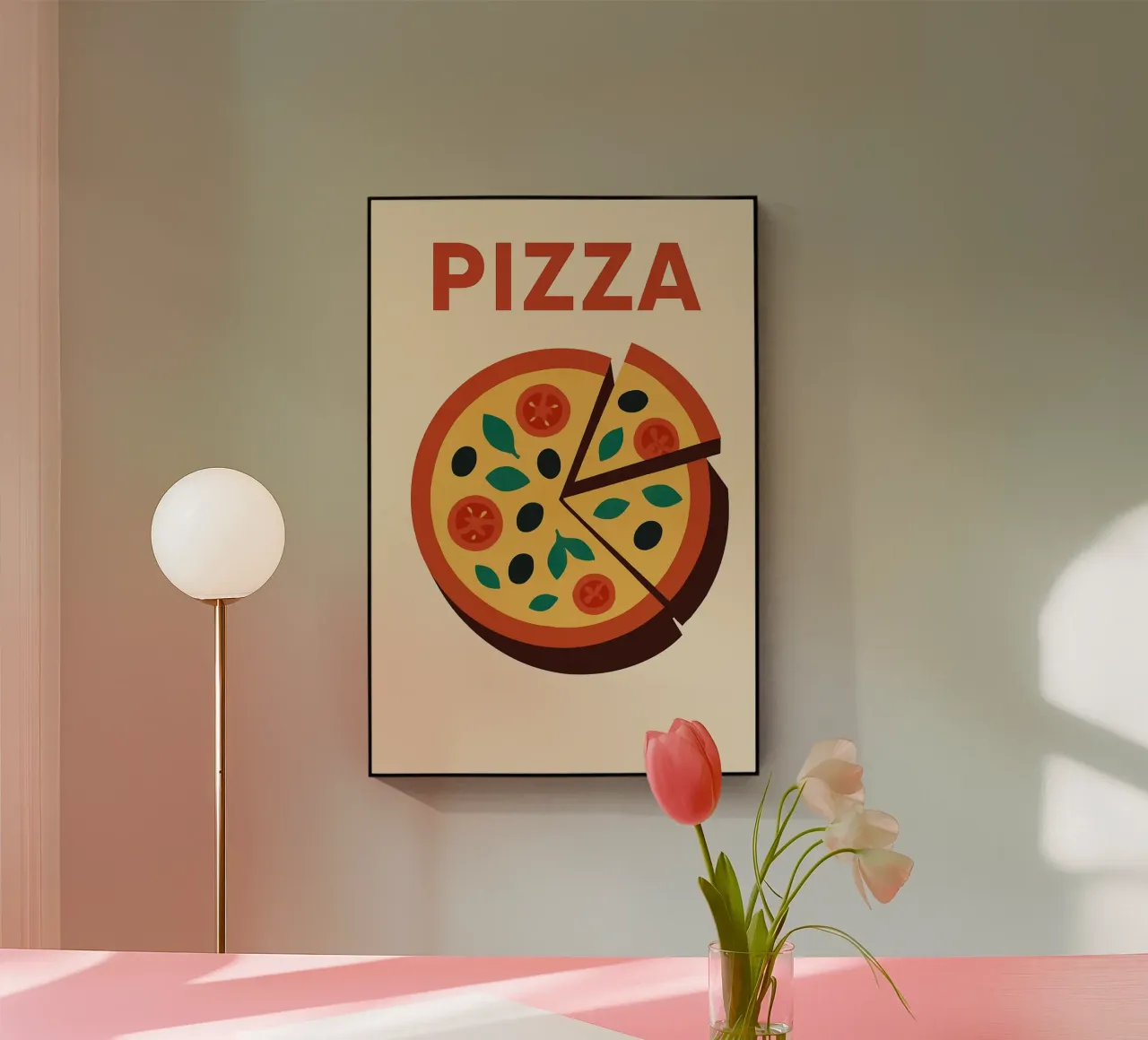 PIZZA - The tasty pop icon acrylic glass by Boissons - Affiches & posters - Retro