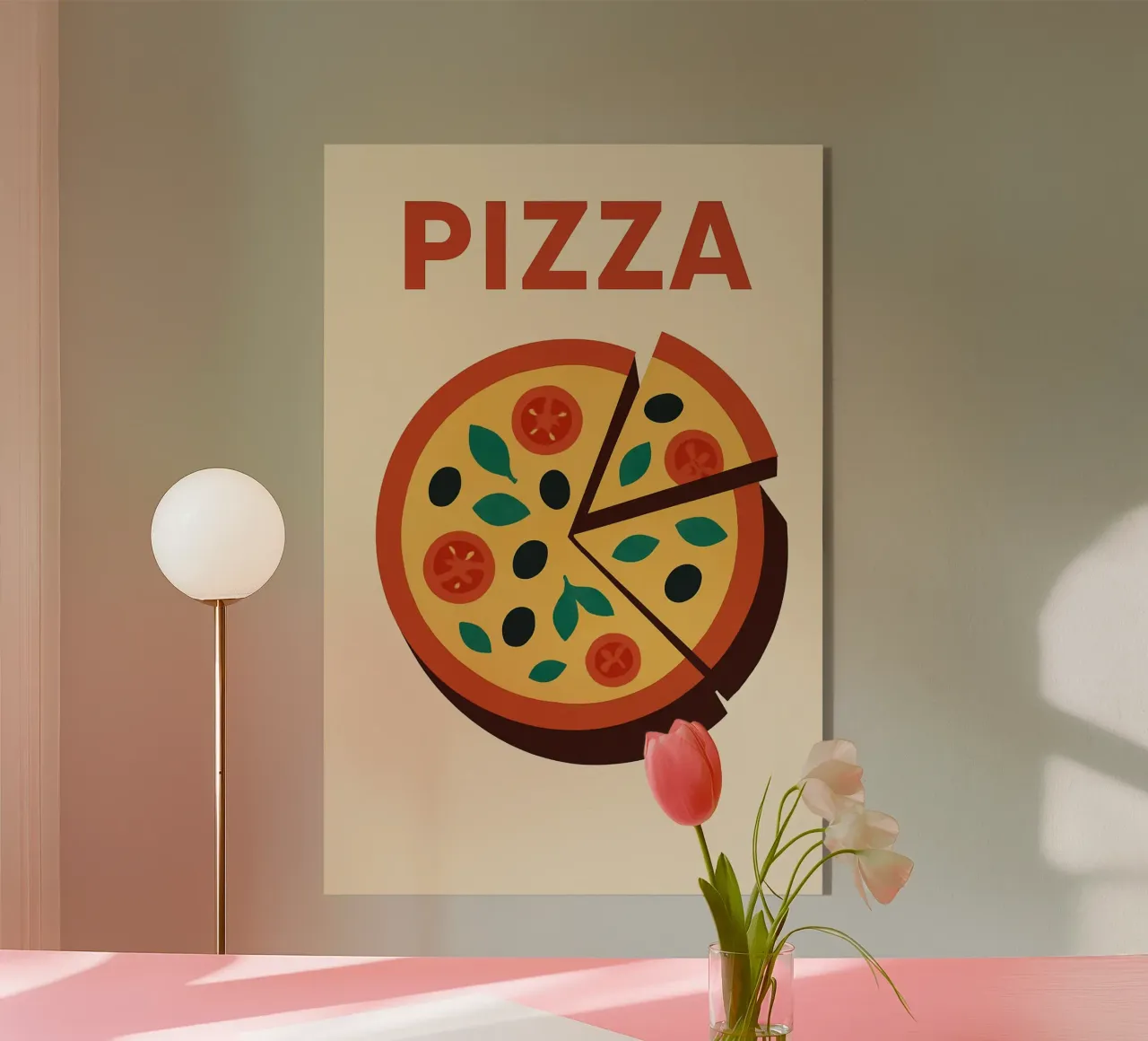 PIZZA - The tasty pop icon acrylic glass by Boissons - Affiches & posters - Retro