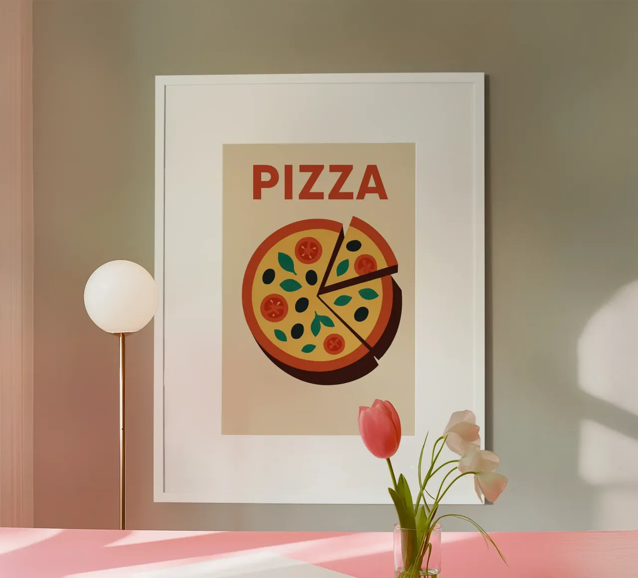 PIZZA - La gustosa icona pop poster da Boissons - Affiches & posters - Retro