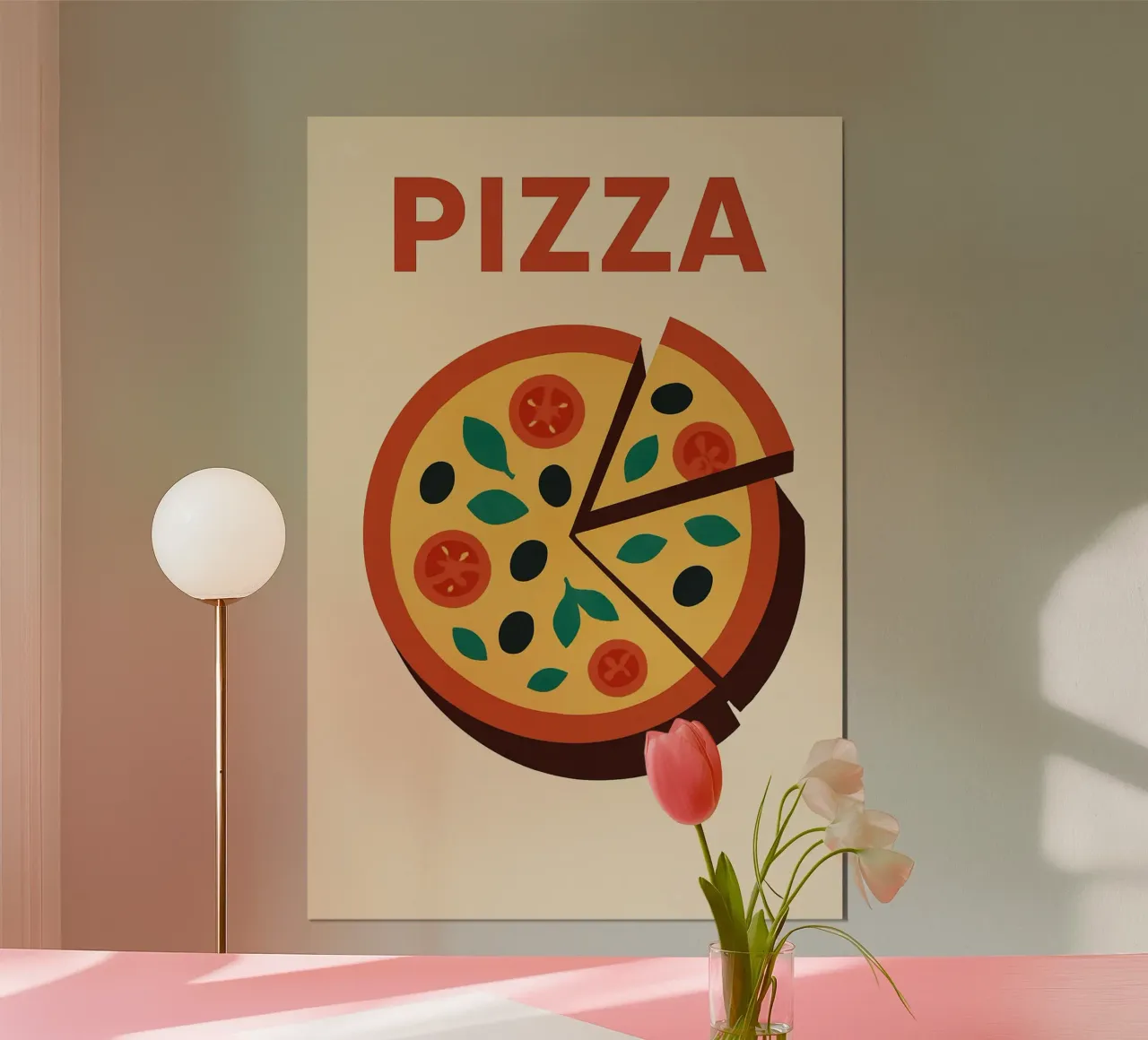 PIZZA - La gustosa icona pop poster da Boissons - Affiches & posters - Retro