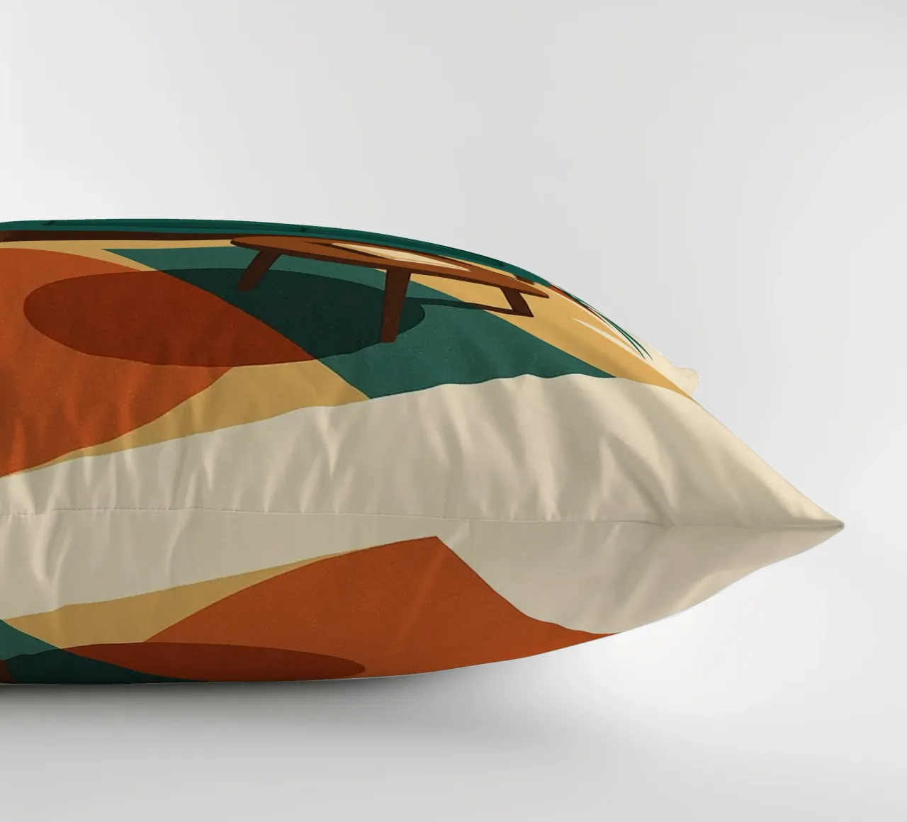 LIVING ROOM - Die Eleganz eines modernen Wohnzimmers Kissen von Art Typo Essentiel