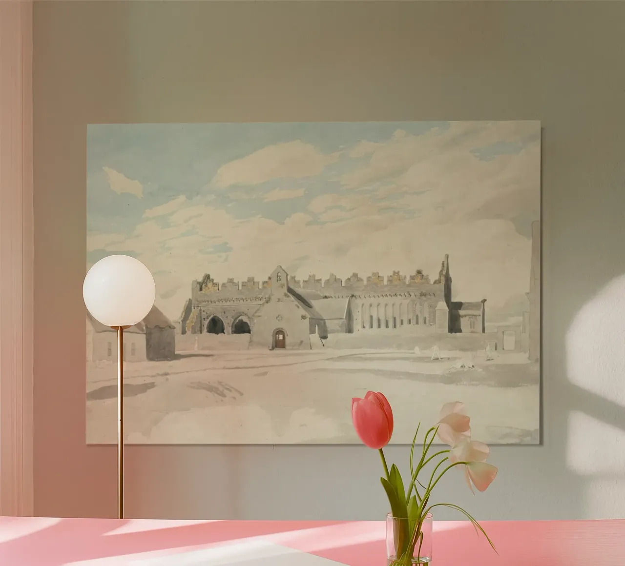 Ancient Abbey: Ruined Monastery, Historic Architectural Art hahnemühle by ClubArt