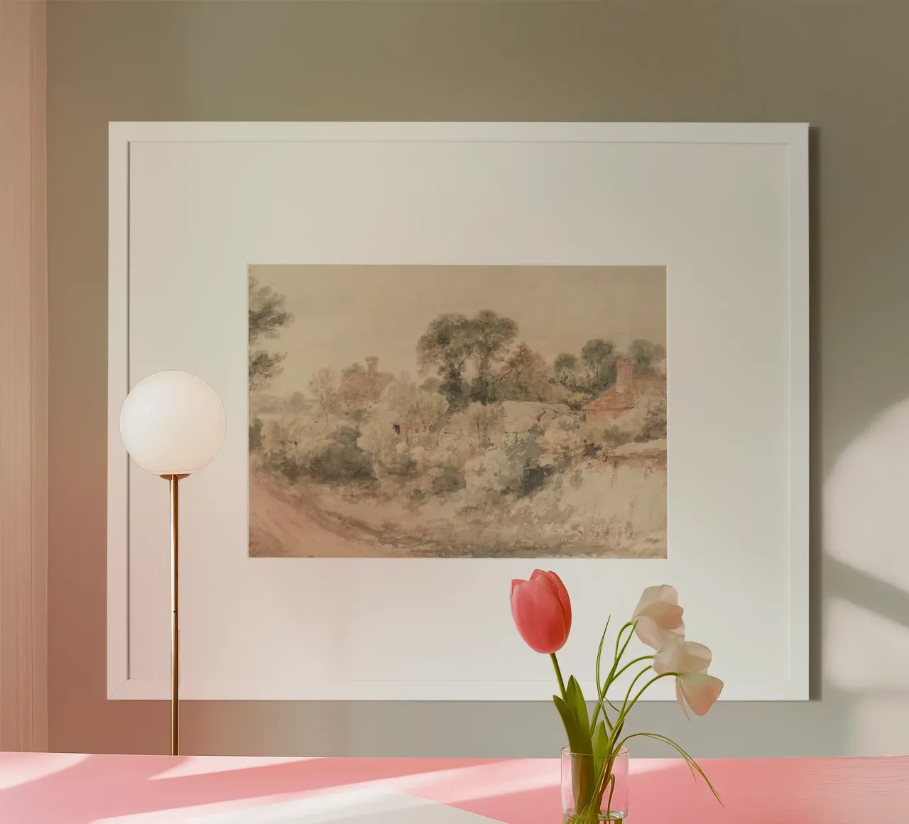 English Countryside: Rustic Cottages, Vintage Landscape hahnemühle by ClubArt