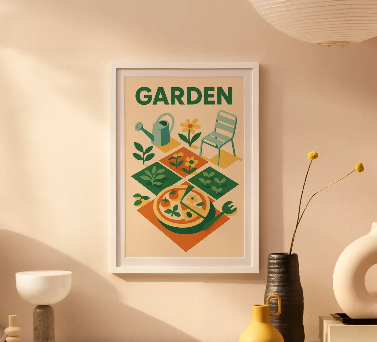GIARDINO - L'arte di vivere nell'orto poster da Art Typo Essentiel