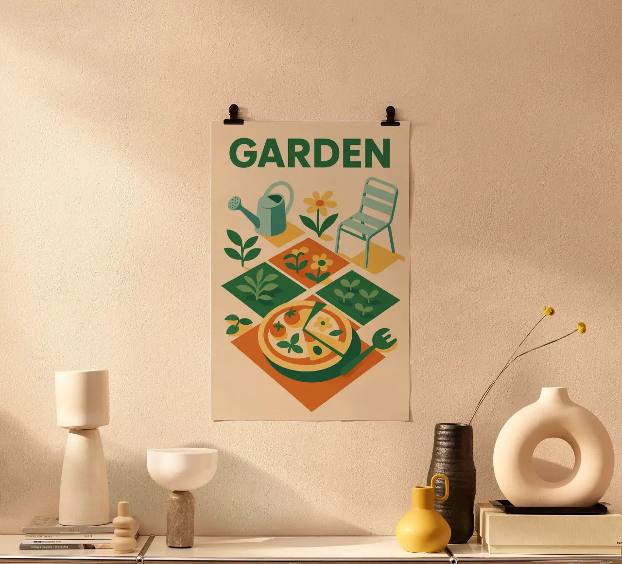 GIARDINO - L'arte di vivere nell'orto poster da Art Typo Essentiel