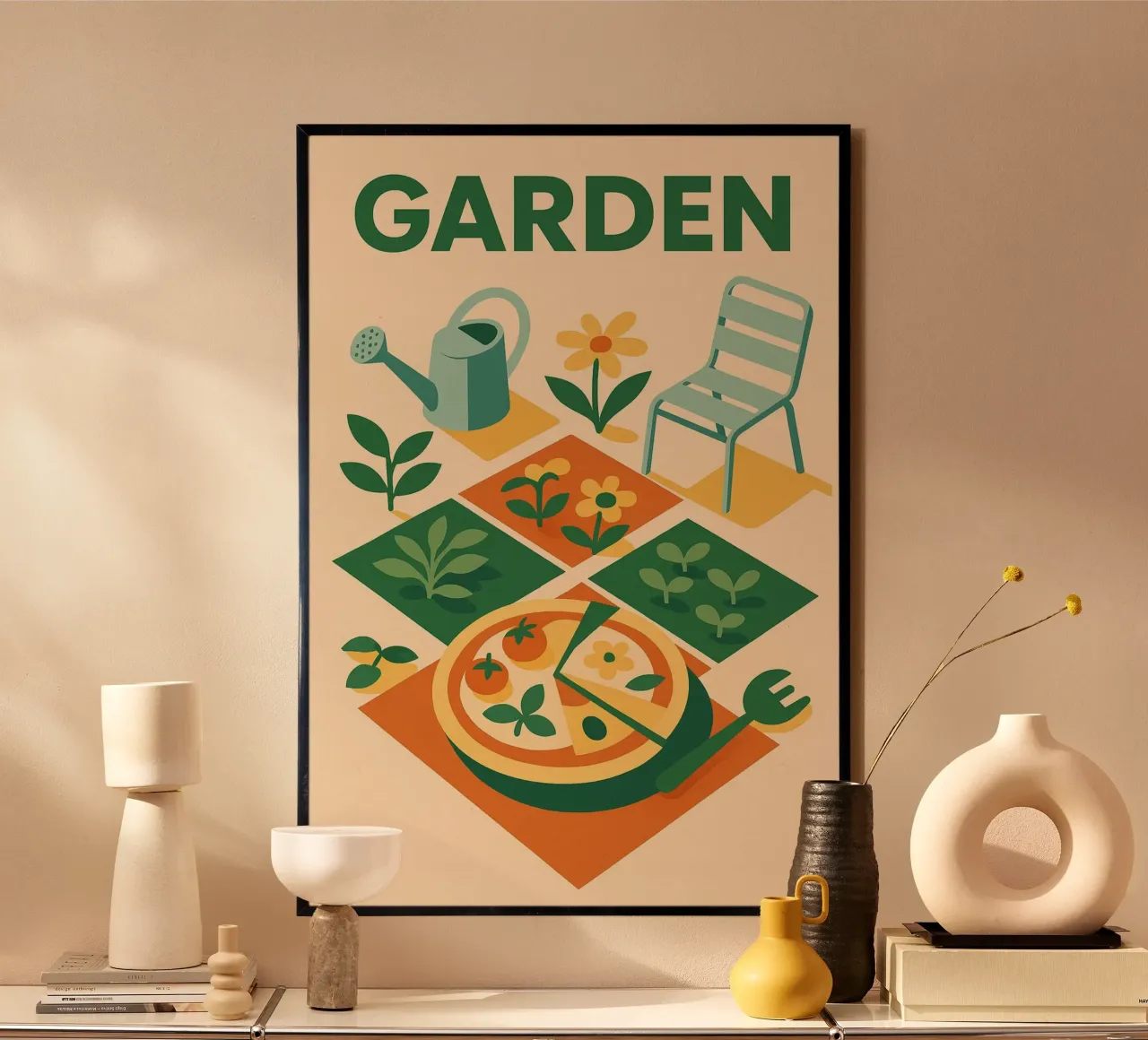 GIARDINO - L'arte di vivere nell'orto poster da Art Typo Essentiel