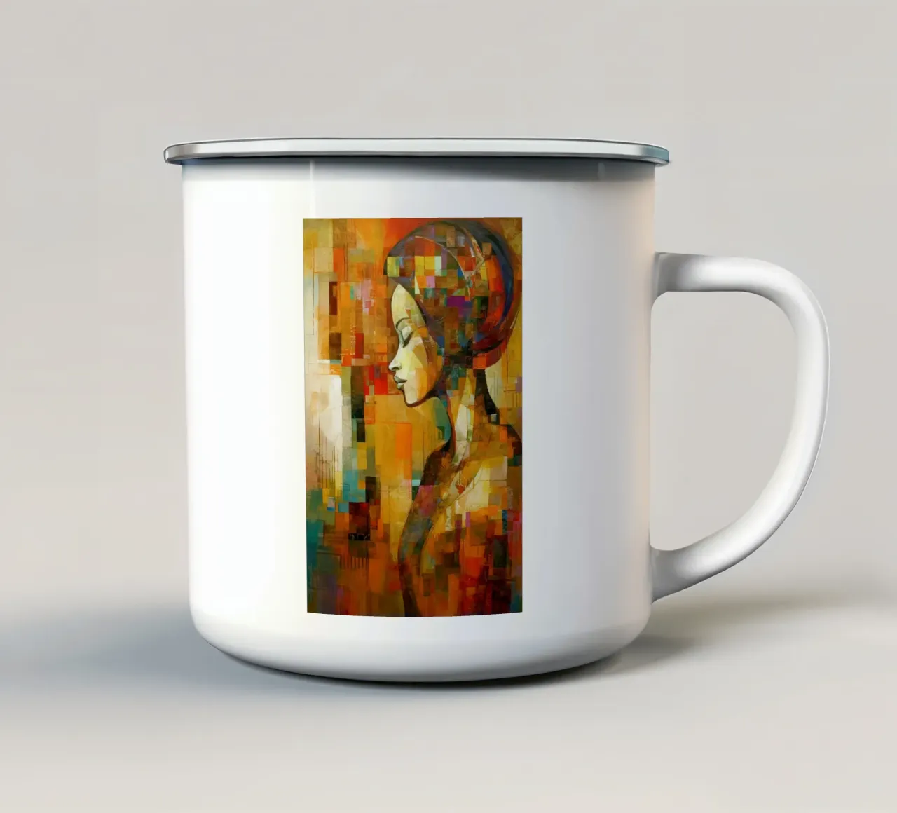 Arte da parete di Imagine tazza in smalto da Imagine