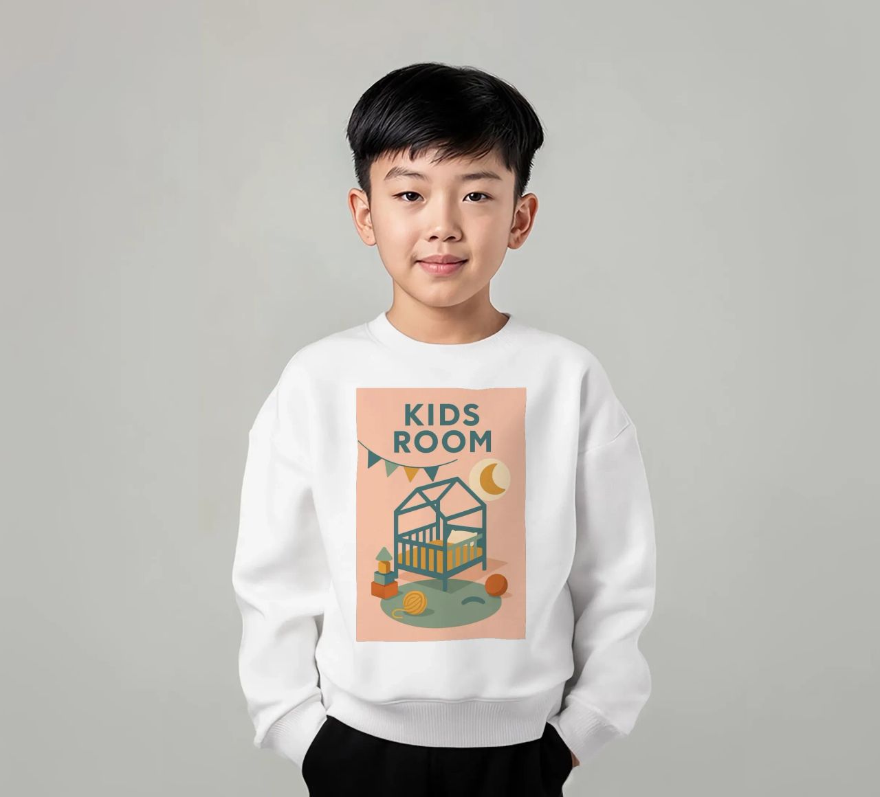 CAMERA DEI BAMBINI - Morbidezza vintage per i più piccoli felpa bambino da So Cute Land - Affiches et posters