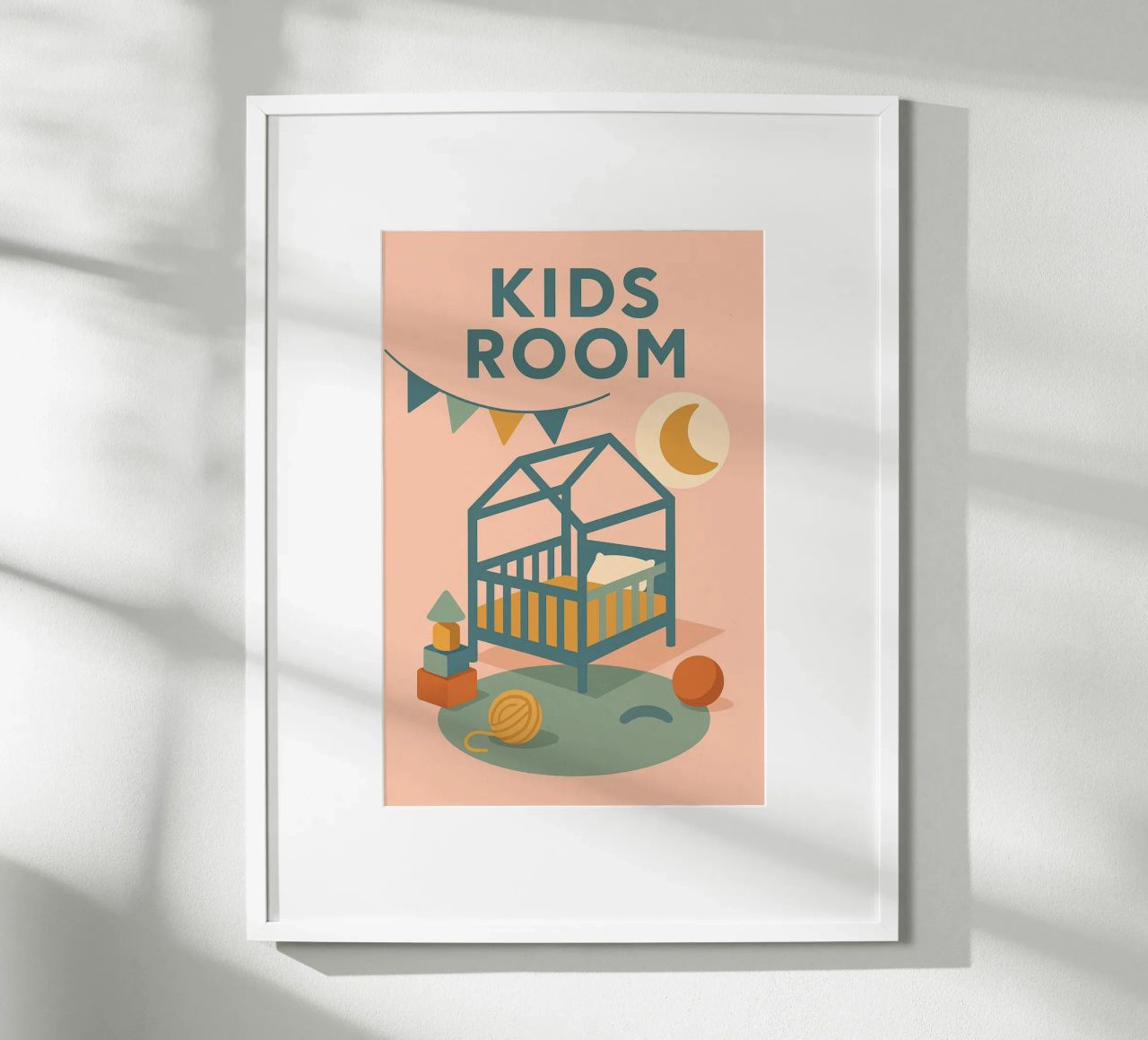 KIDS ROOM - Vintage softness for toddlers poster by So Cute Land - Affiches et posters