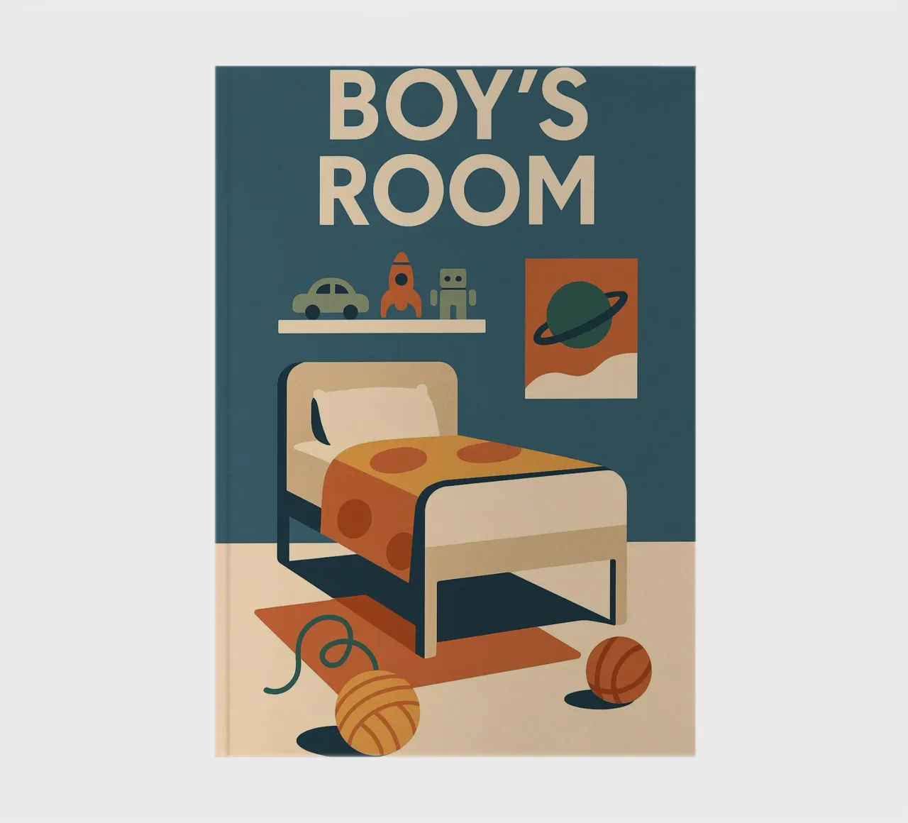 BOY'S ROOM - L'universo retrò e spaziale dei piccoli avventurieri diario da So Cute Land - Affiches et posters