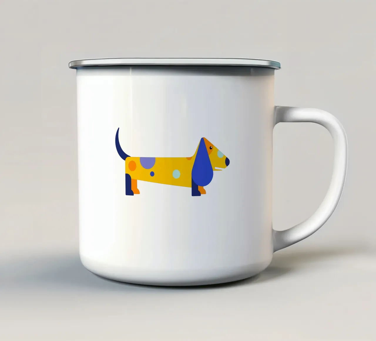 Bunter Hund tazza in smalto da DARIA IVANOVNA