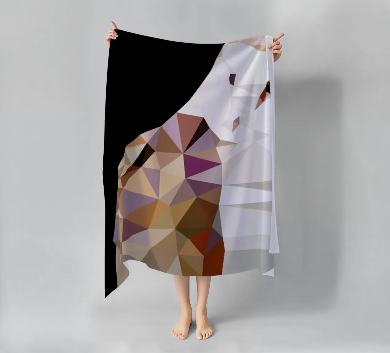 Tyto alba beach towel by Matěj Kašpar Jirásek