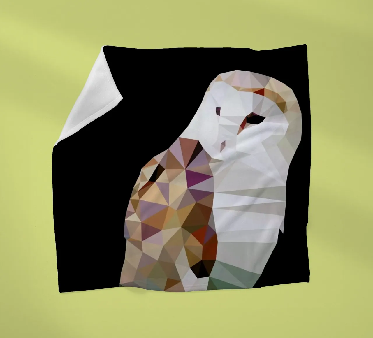 Tyto alba fleece blanket by Matěj Kašpar Jirásek