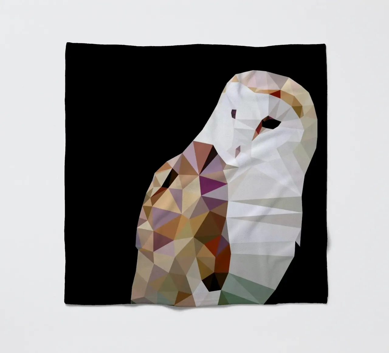 Tyto alba fleece blanket by Matěj Kašpar Jirásek