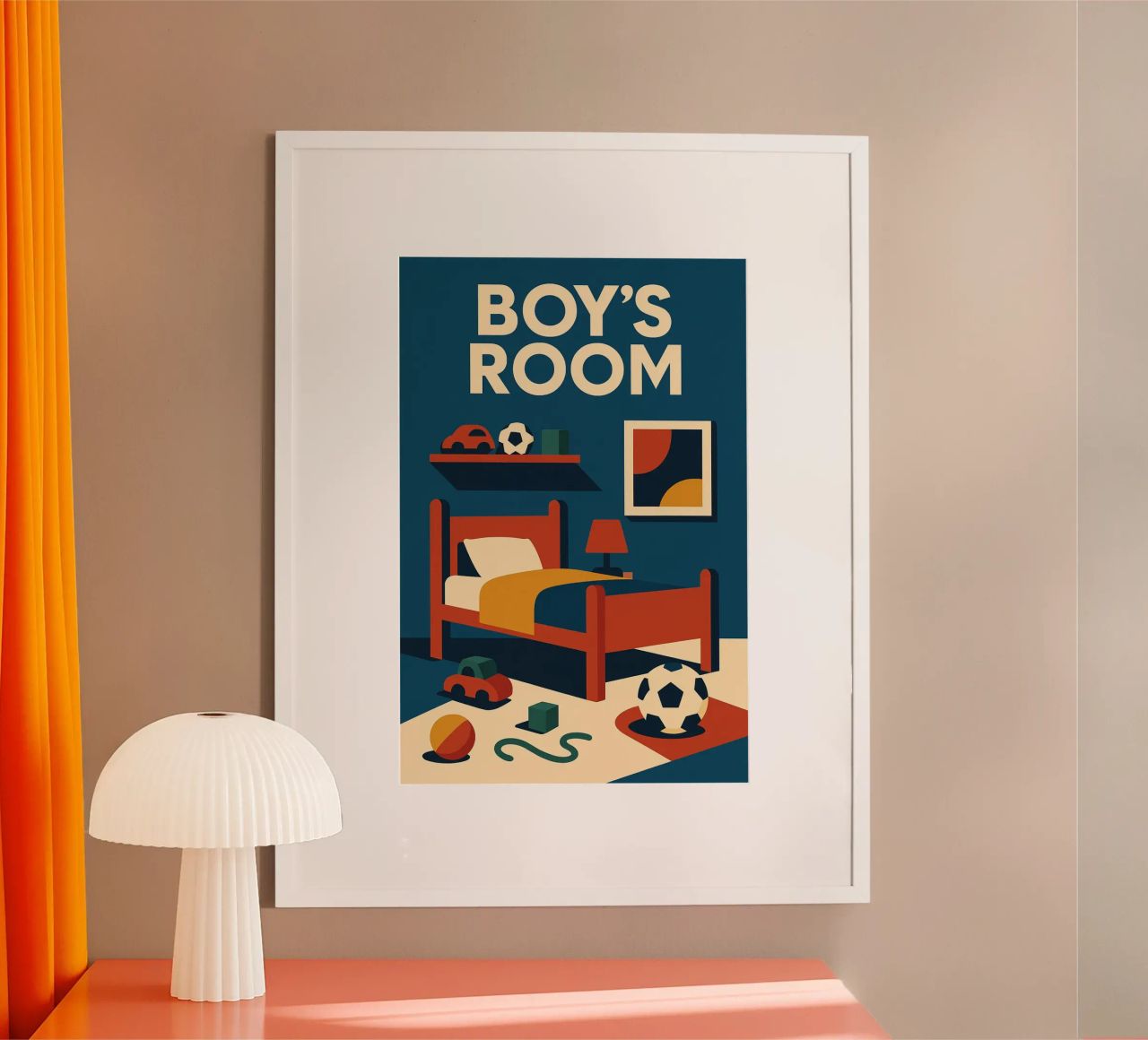 BOY'S ROOM – L’affiche rétro poster de So Cute Land - Affiches et posters