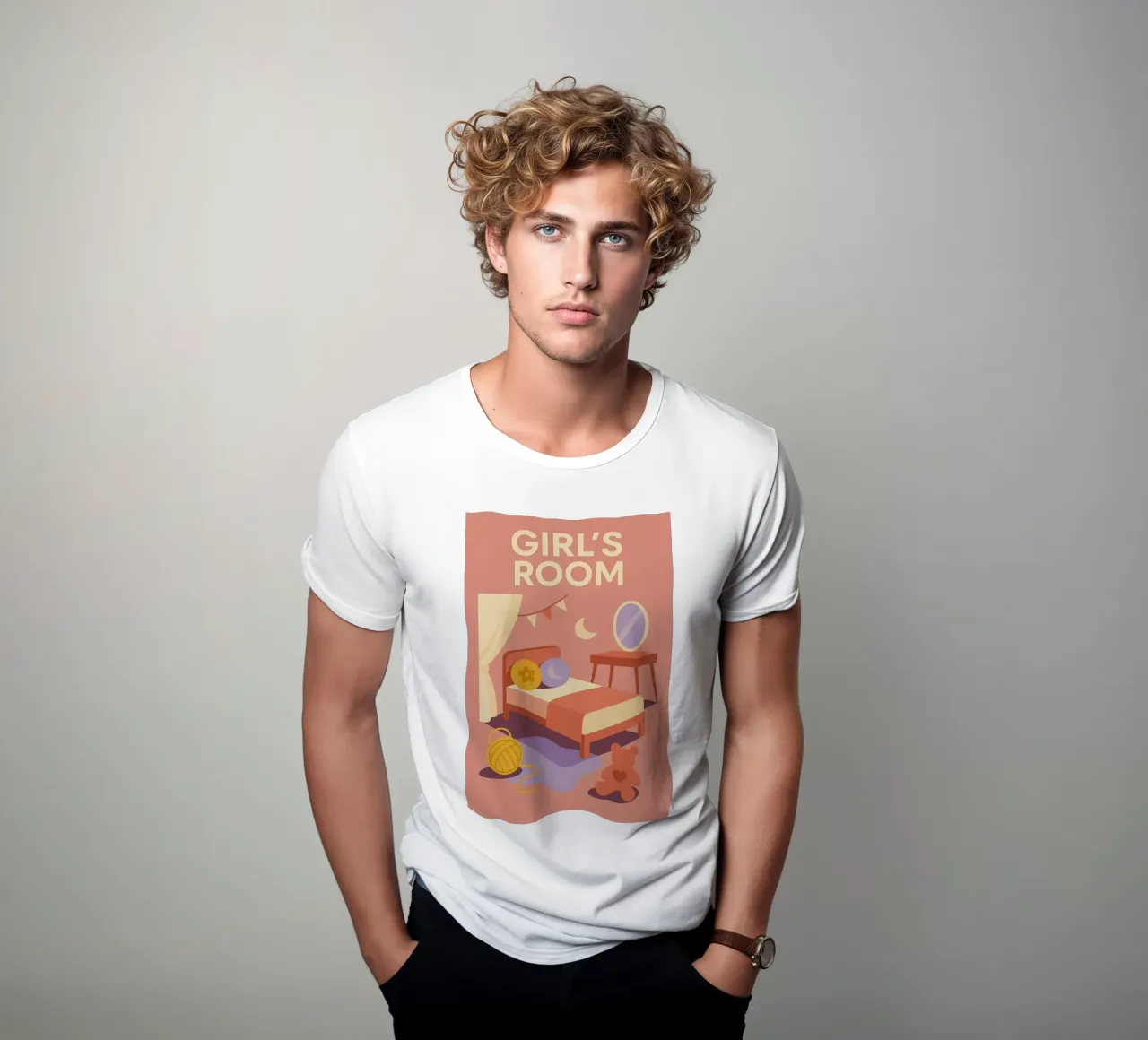 CAMERA DEI RAGAZZI - Una camera dolcissima t-shirt da So Cute Land - Affiches et posters