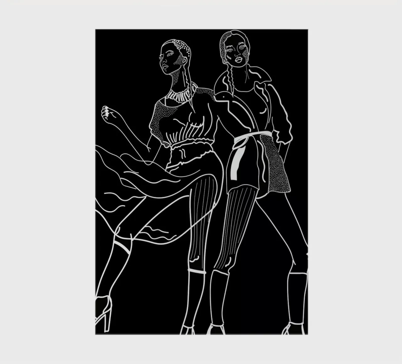 We Are Models Black And White carnet de notes de Killin Studio