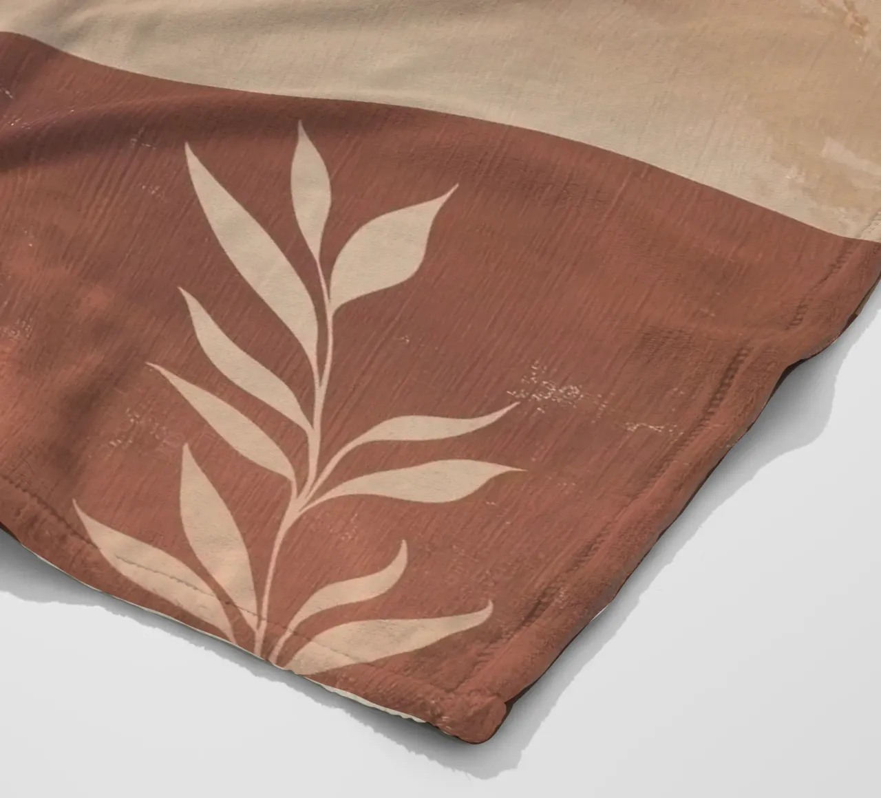 Boho Maan Herfst Aards Minimal Spiritueel Landschap Kunst fleecedeken van Gentle Echoes Art