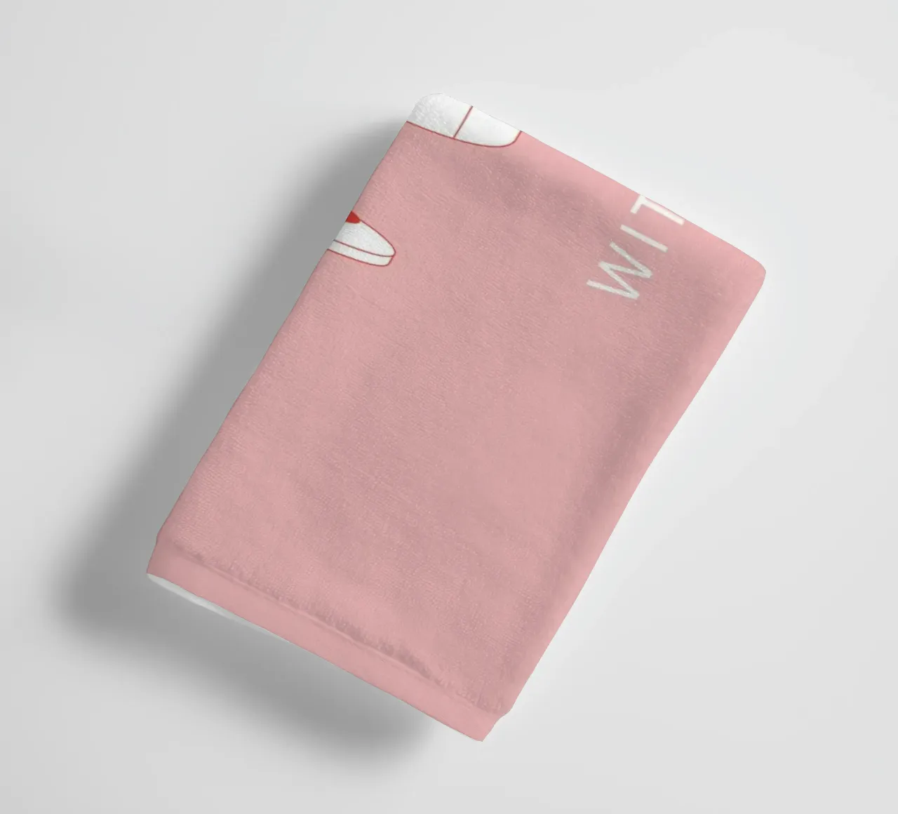 Con amore rosa asciugamano da bagno da janamossmann