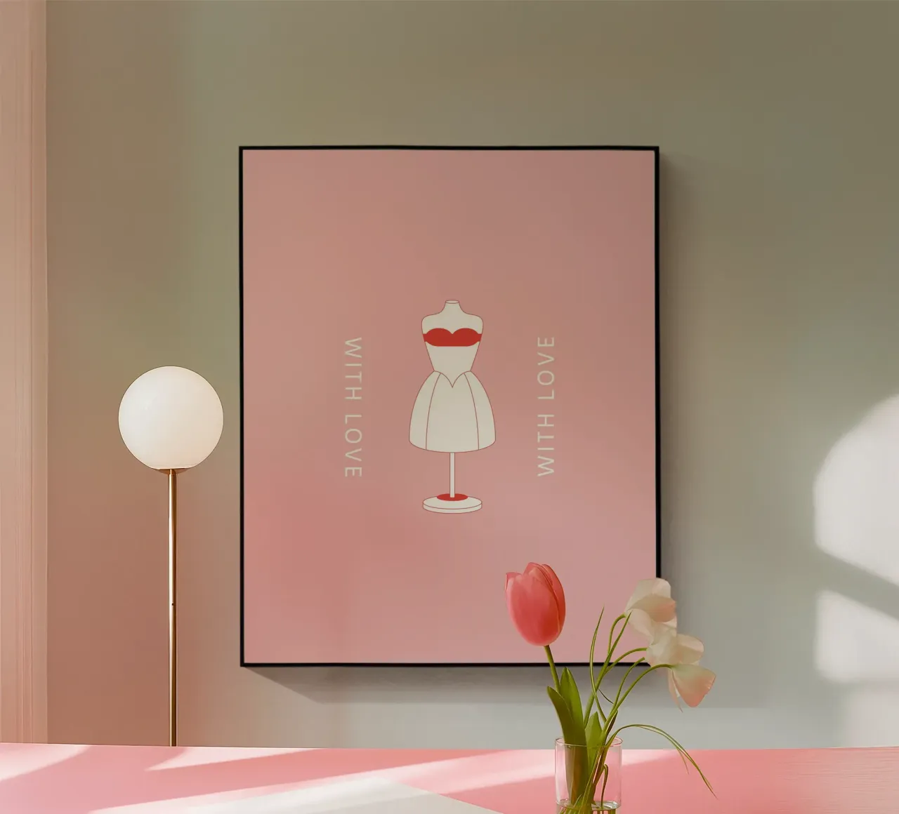 Con amore rosa plexiglass da janamossmann